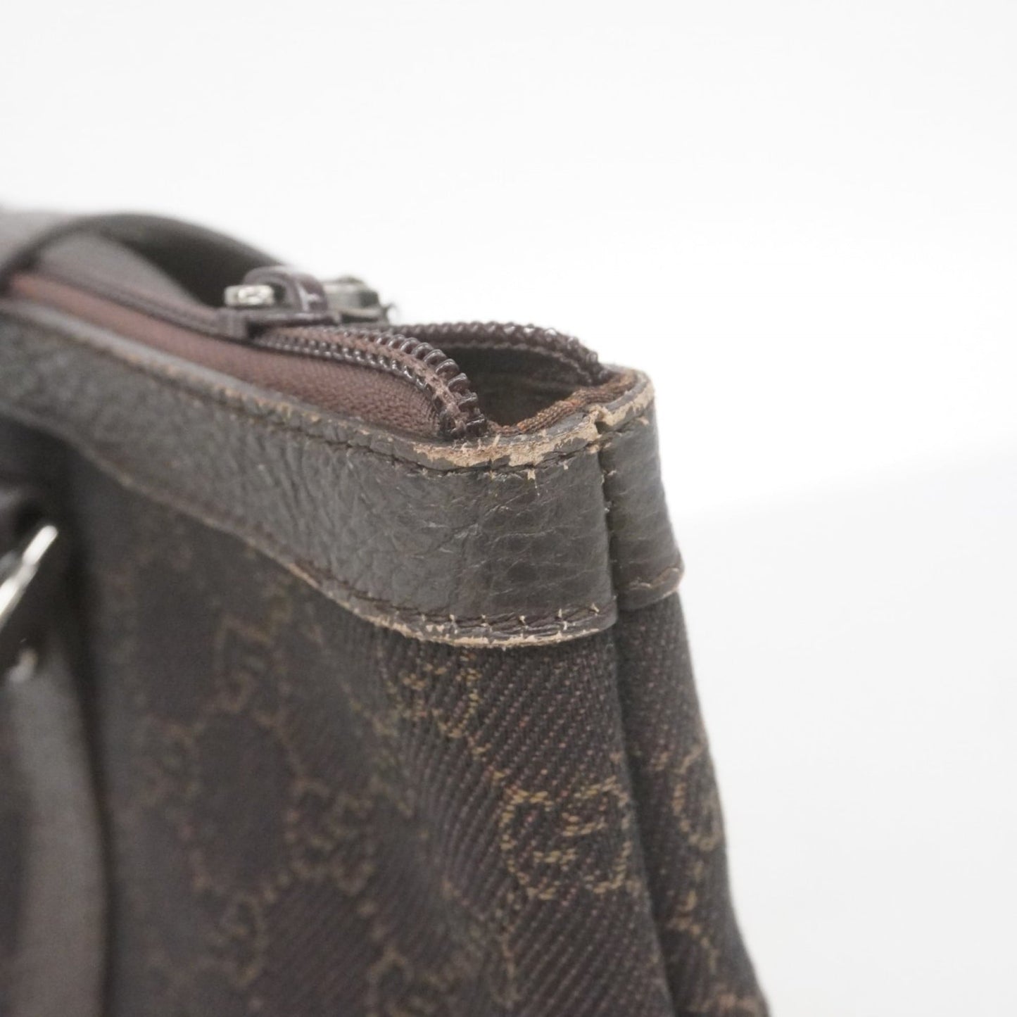 Gucci Brown Denim Tote Bag
