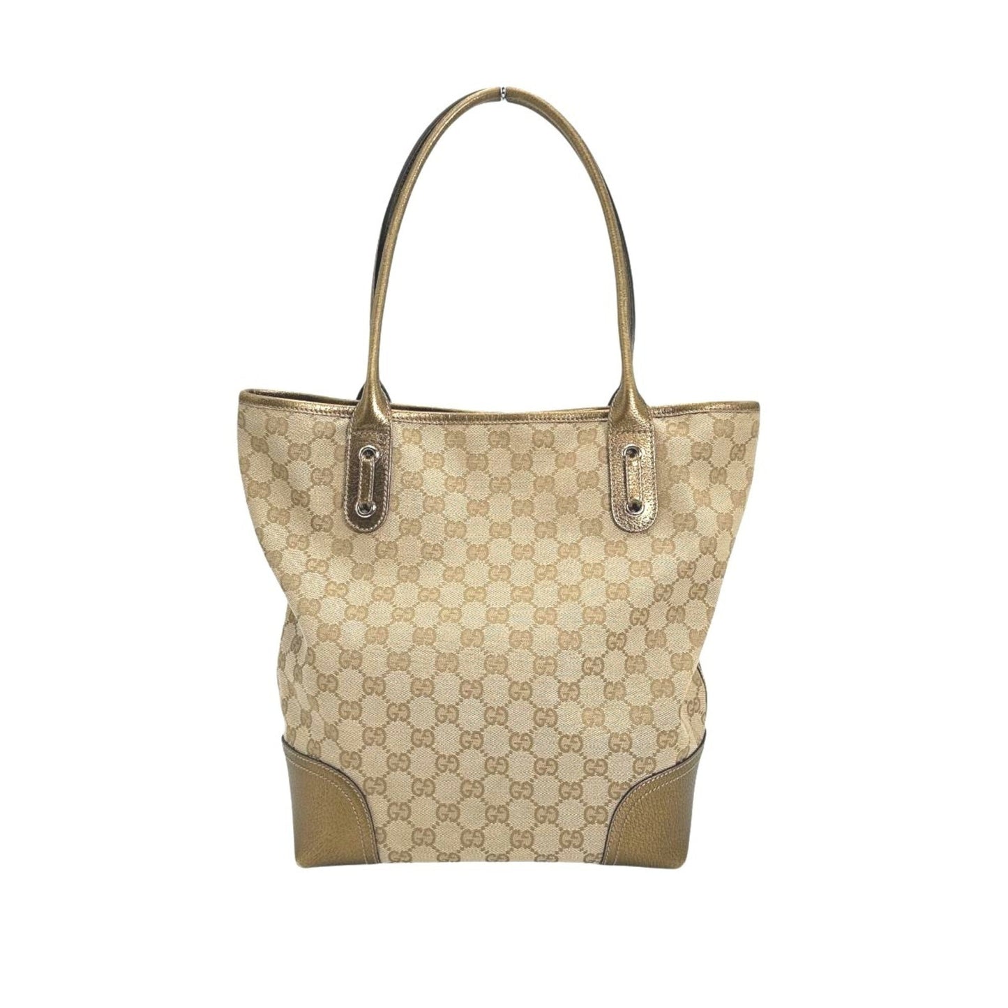 Gucci Beige Gg Canvas Handbag Tote Bag