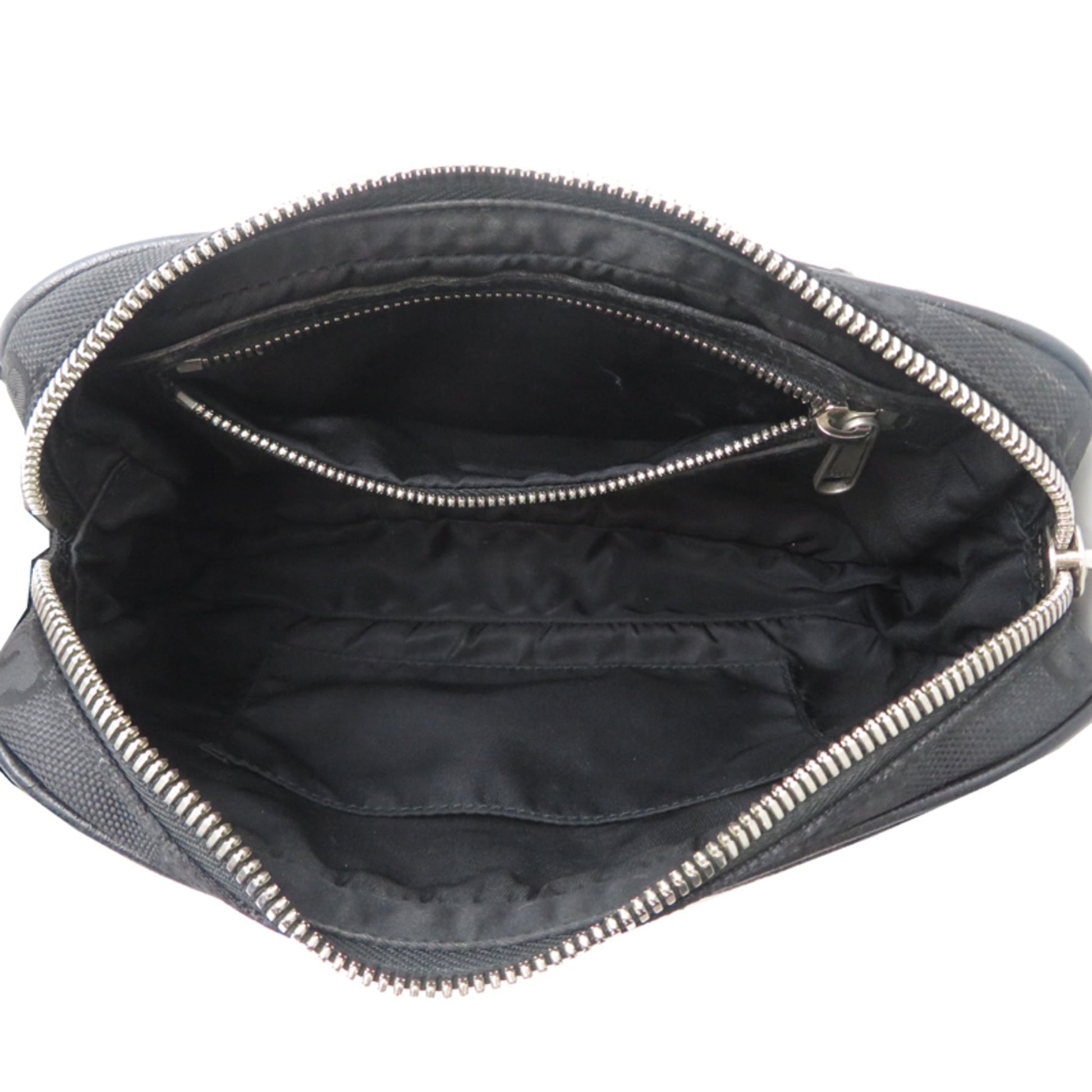 Gucci Black Nylon Leather Fanny Pack