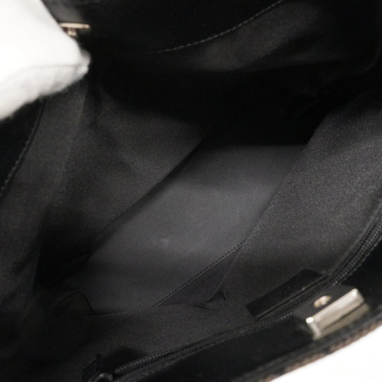 Gucci Black Brown Canvas Handbag