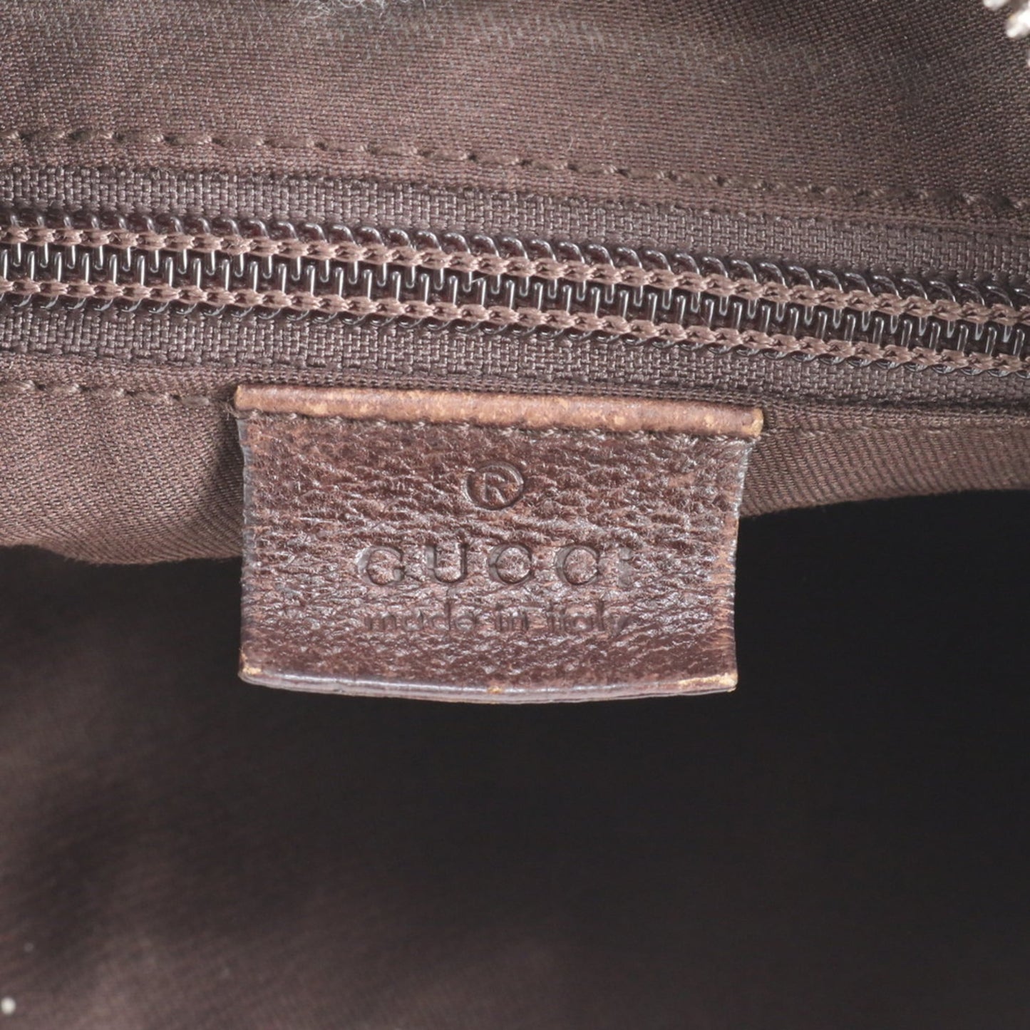 Gucci Gg Canvas Brown Leather Canvas Shoulder Bag