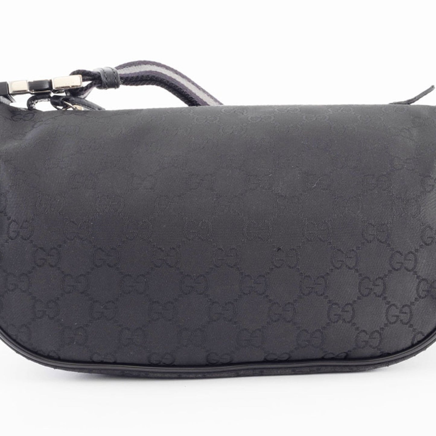 Gucci Black Nylon Pochette Shoulder Bag Sling Bag