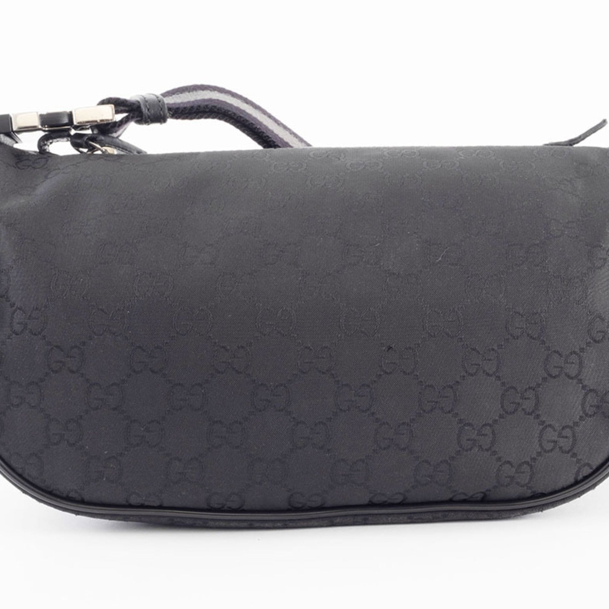 Gucci Black Nylon Pochette Shoulder Bag Sling Bag