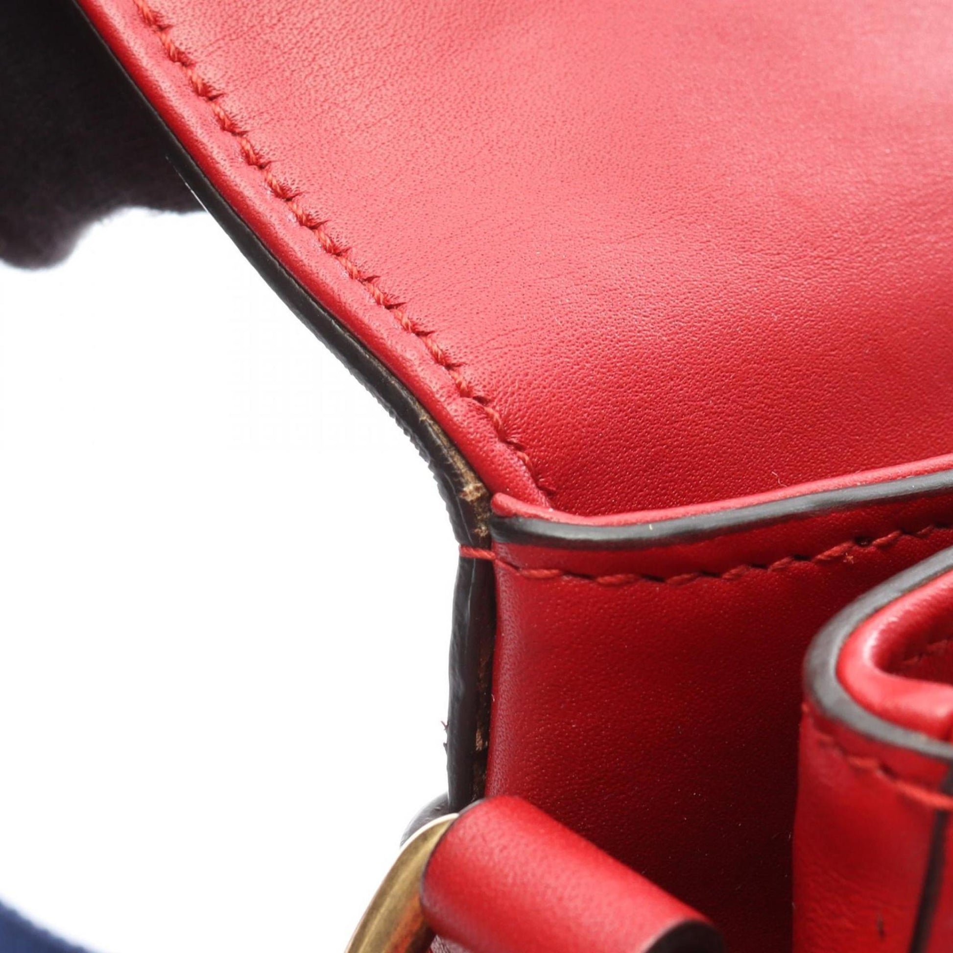 Gucci Red Color Leather Shoulder Bag