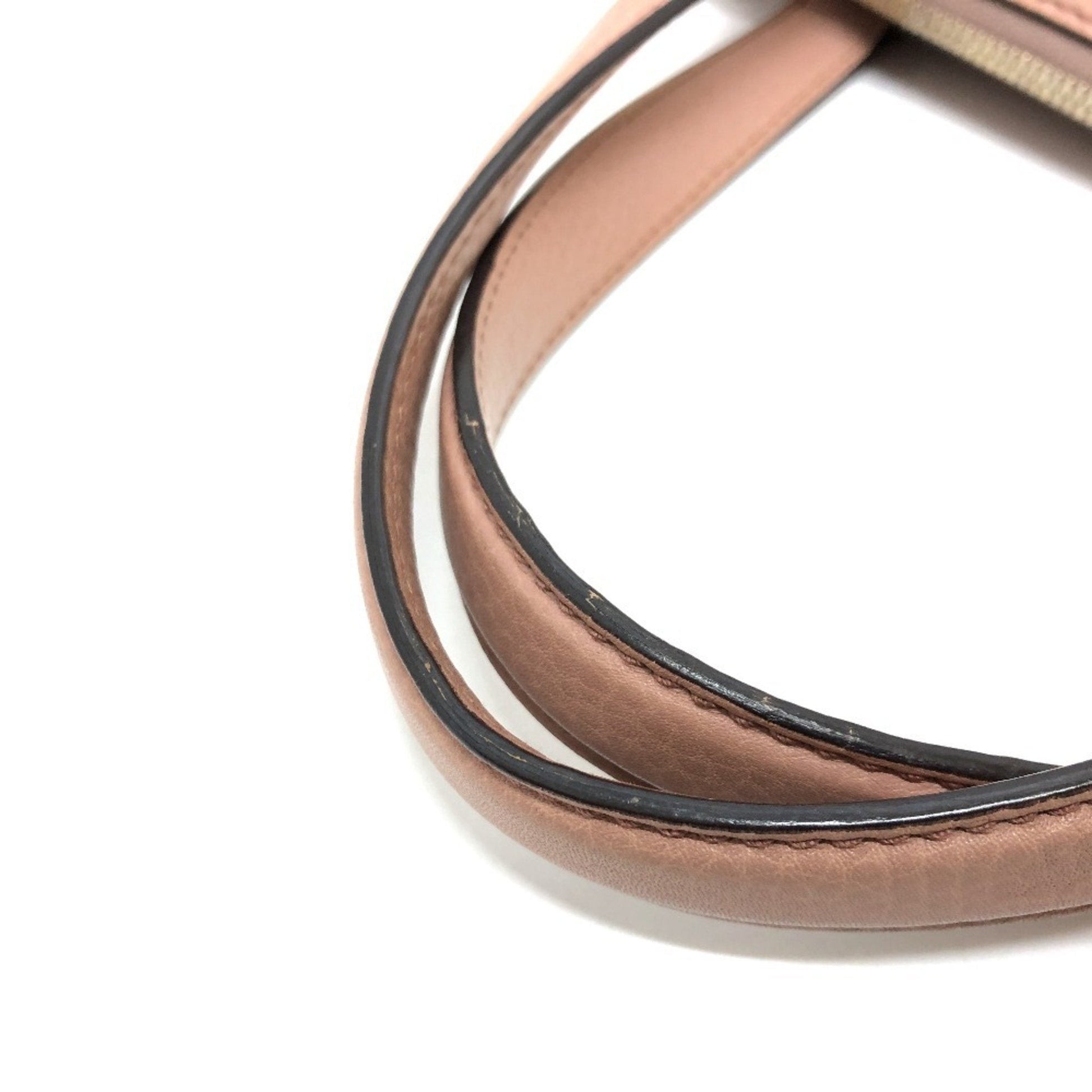 Gucci Pink Beige Leather Handbag