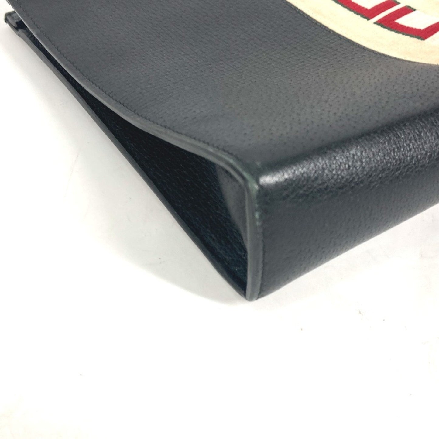 Gucci Black Leather Clutch Bag Pouch