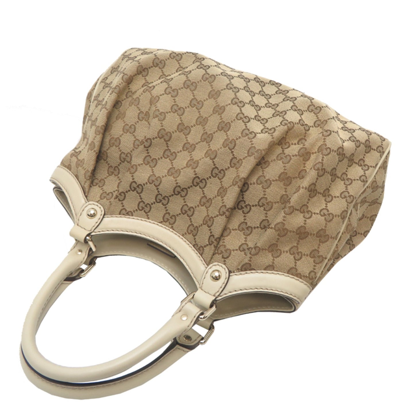 Gucci Sukey Beige Gg Canvas Handbag
