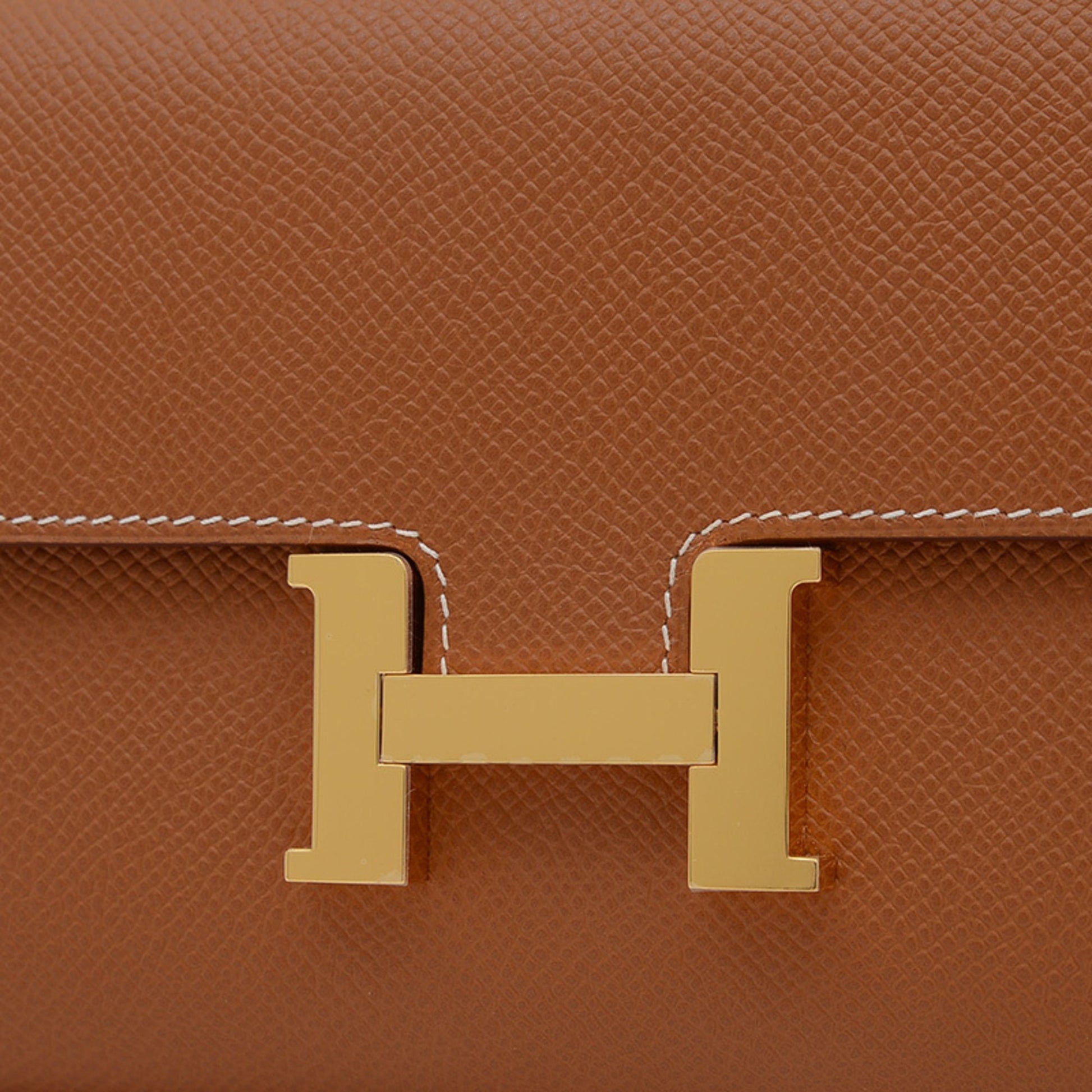 Hermes Constance Epsom Shoulder Bag Leather Gold