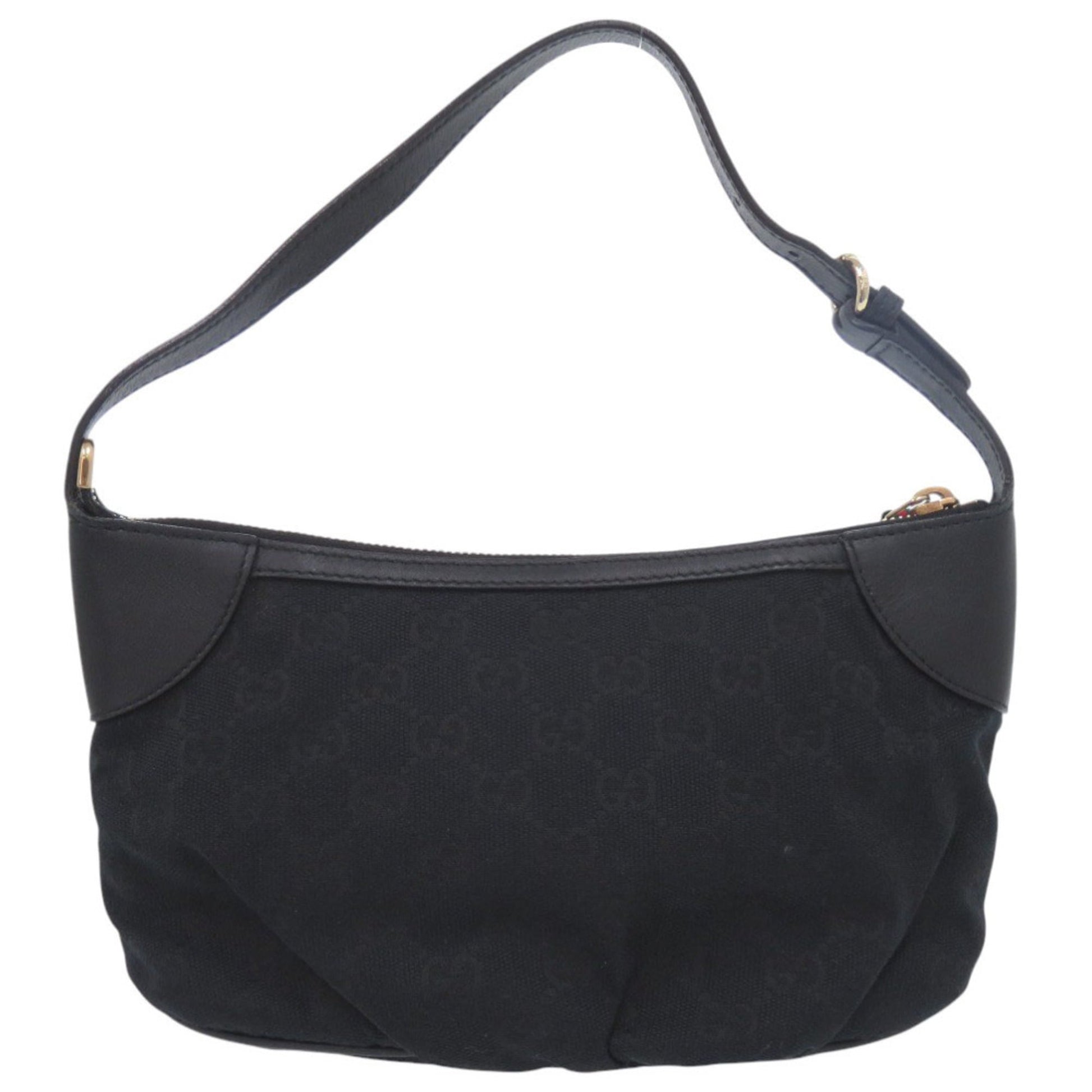 Gucci Black Gg Canvas Handbag
