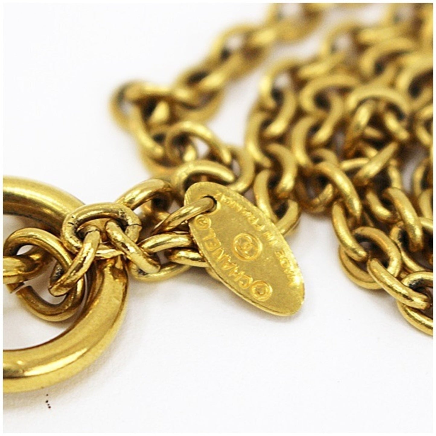 Chanel necklace pendant 31.RUE CAMBON plate gold CHANEL ladies