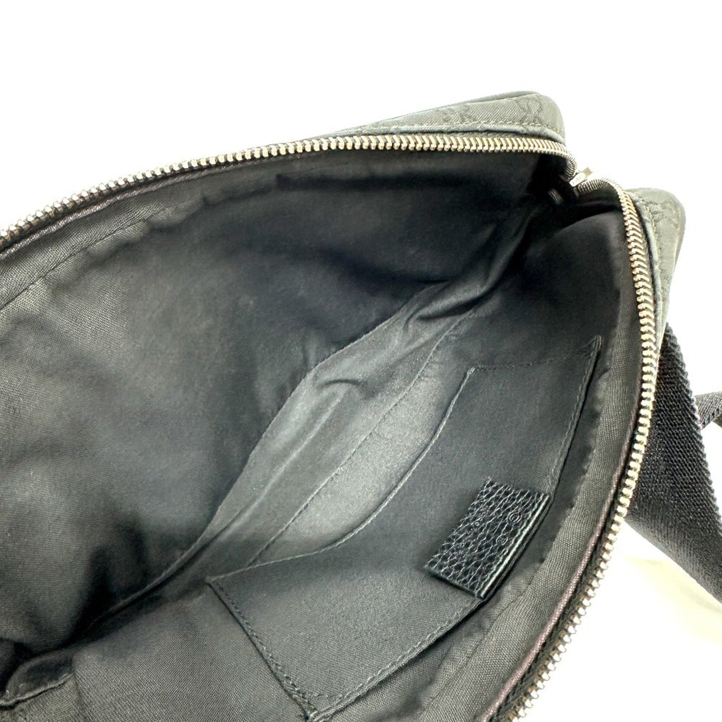 Gucci Black Nylon Leather Sling Bag