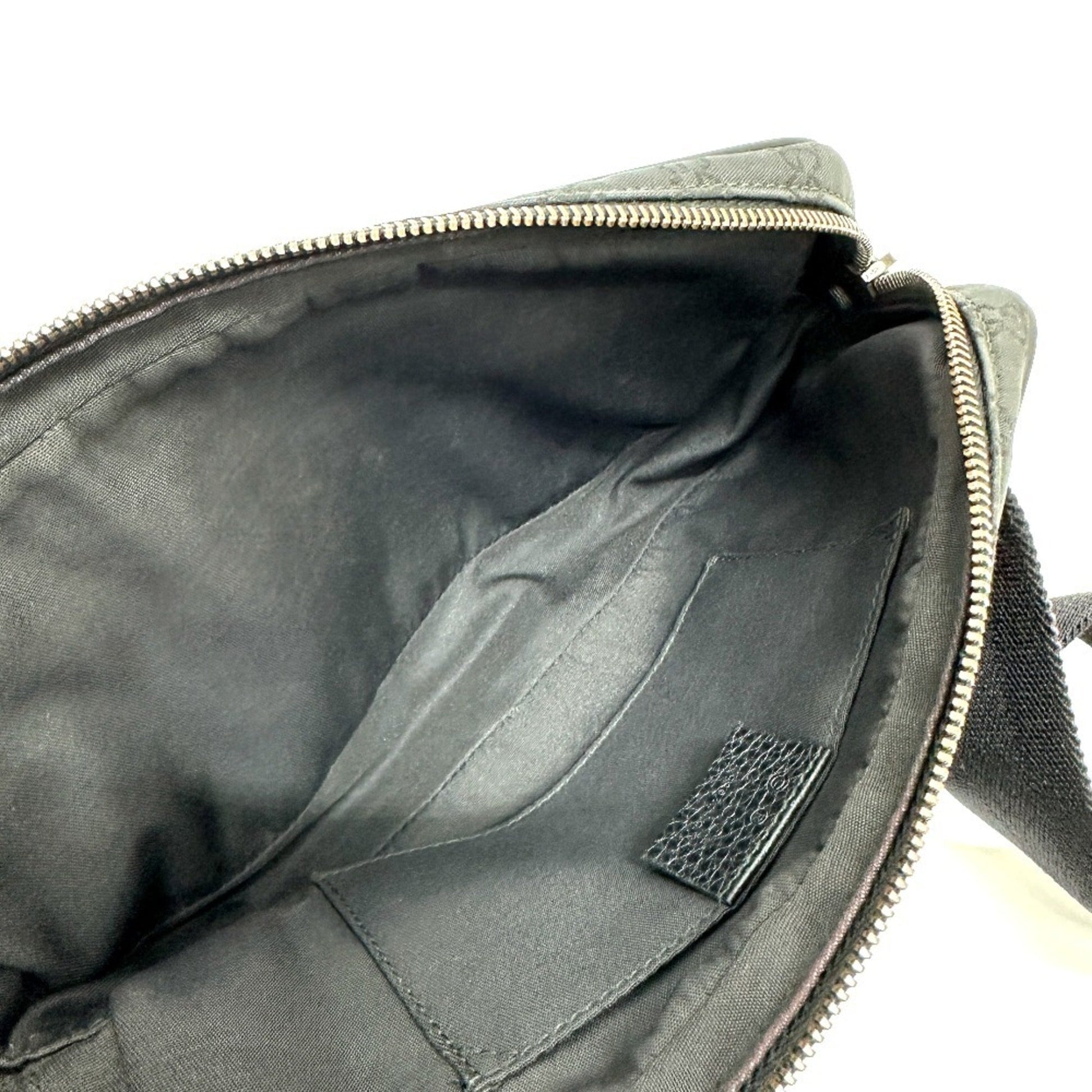 Gucci Black Nylon Leather Sling Bag