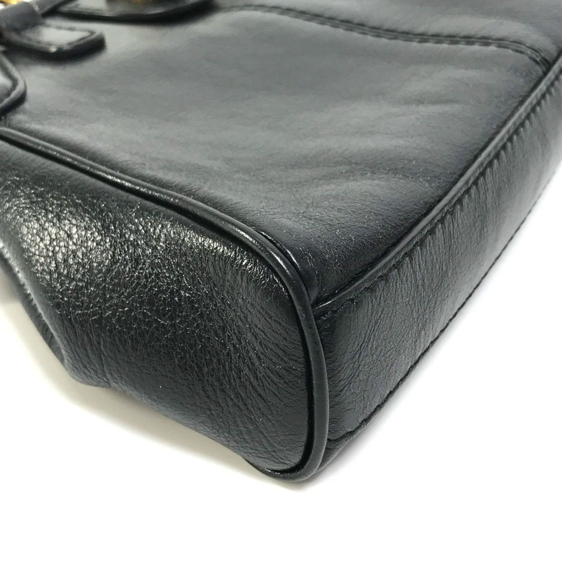 Gucci Black Leather Clutch Bag Shoulder Bag