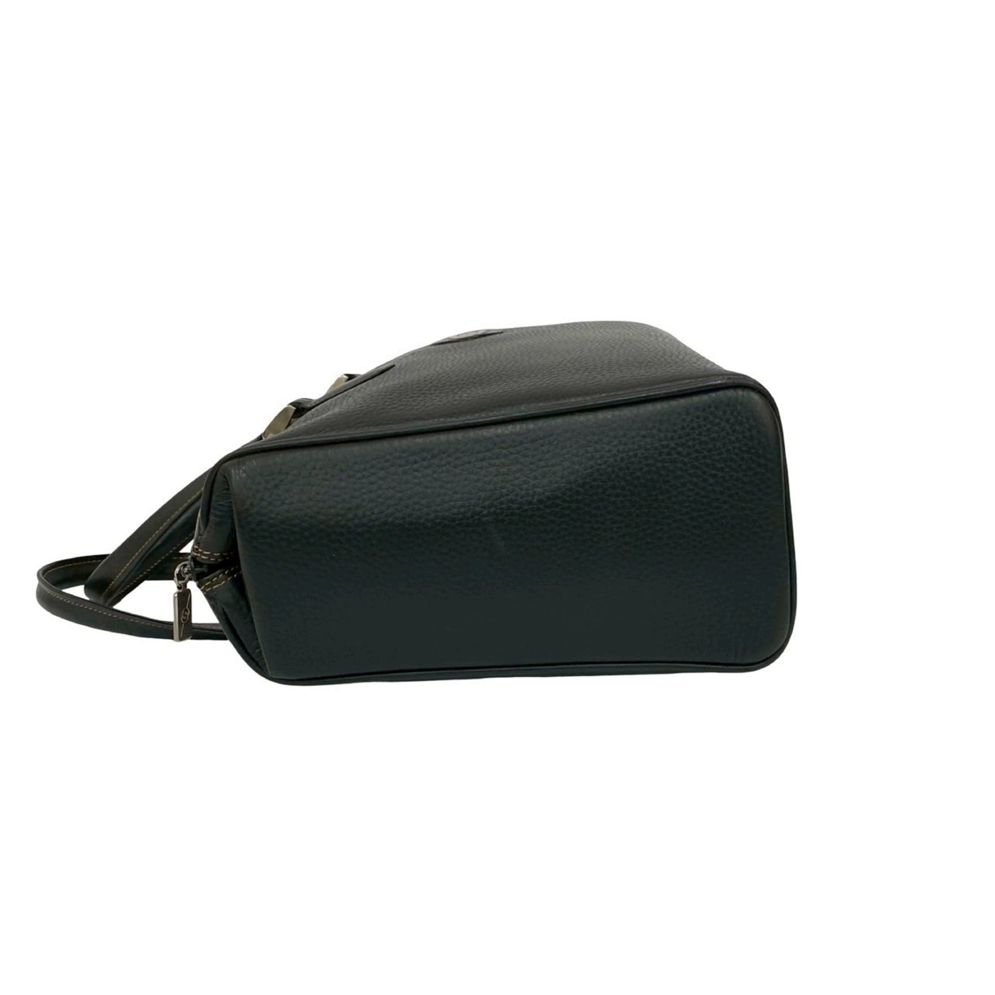 Gucci Black Leather Boston Bag Handbag