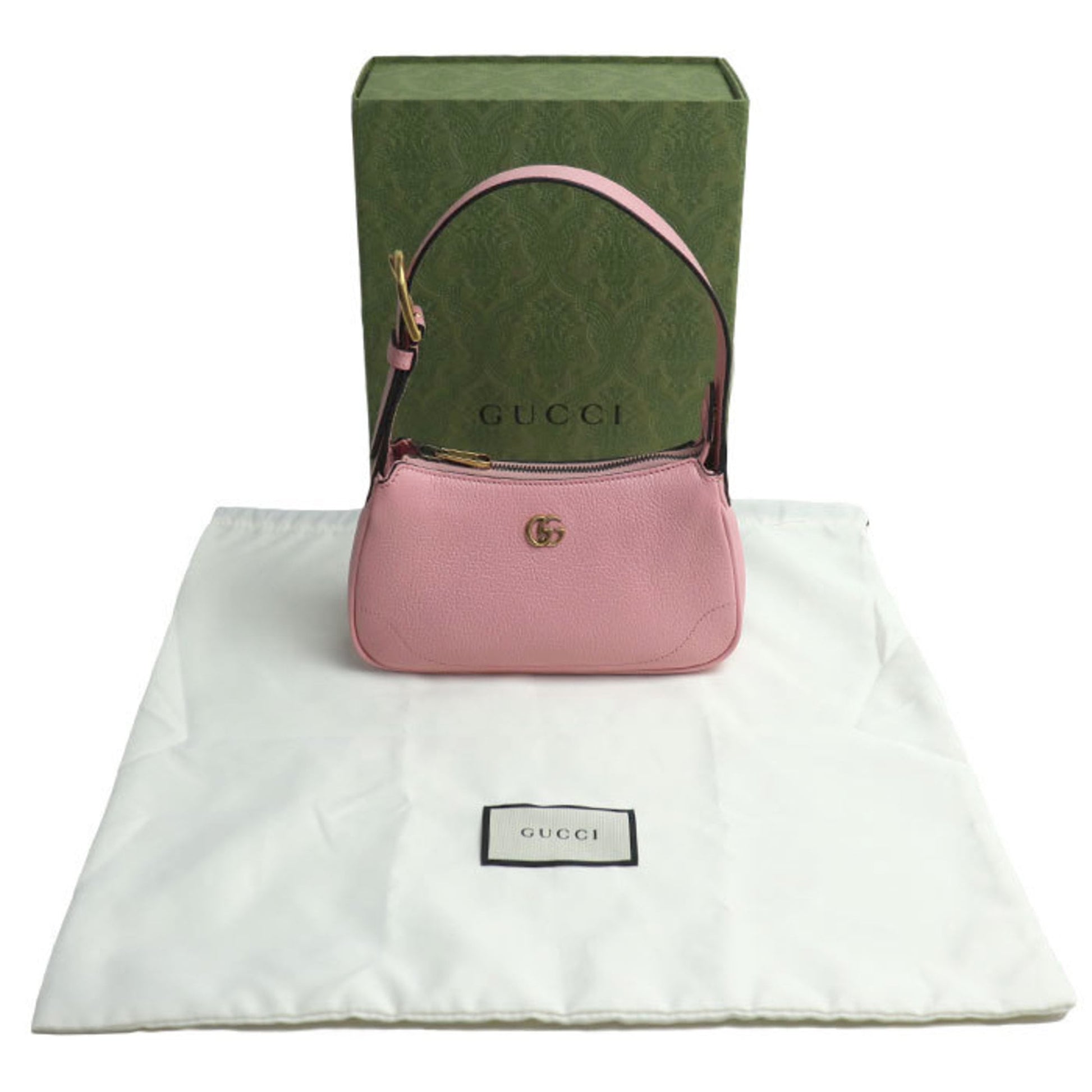 Gucci Pink Leather Shoulder Bag