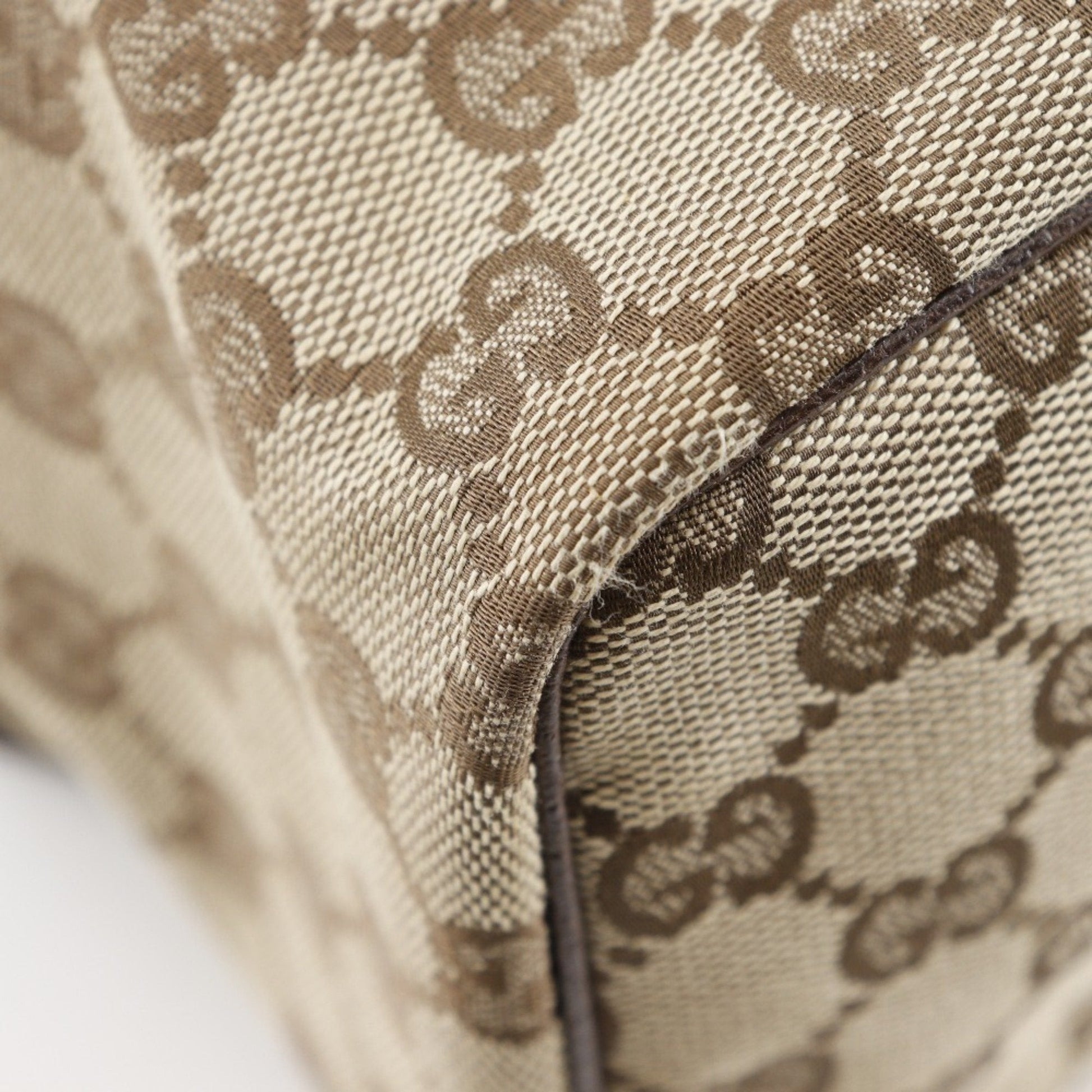Gucci Beige Gg Canvas Handbag