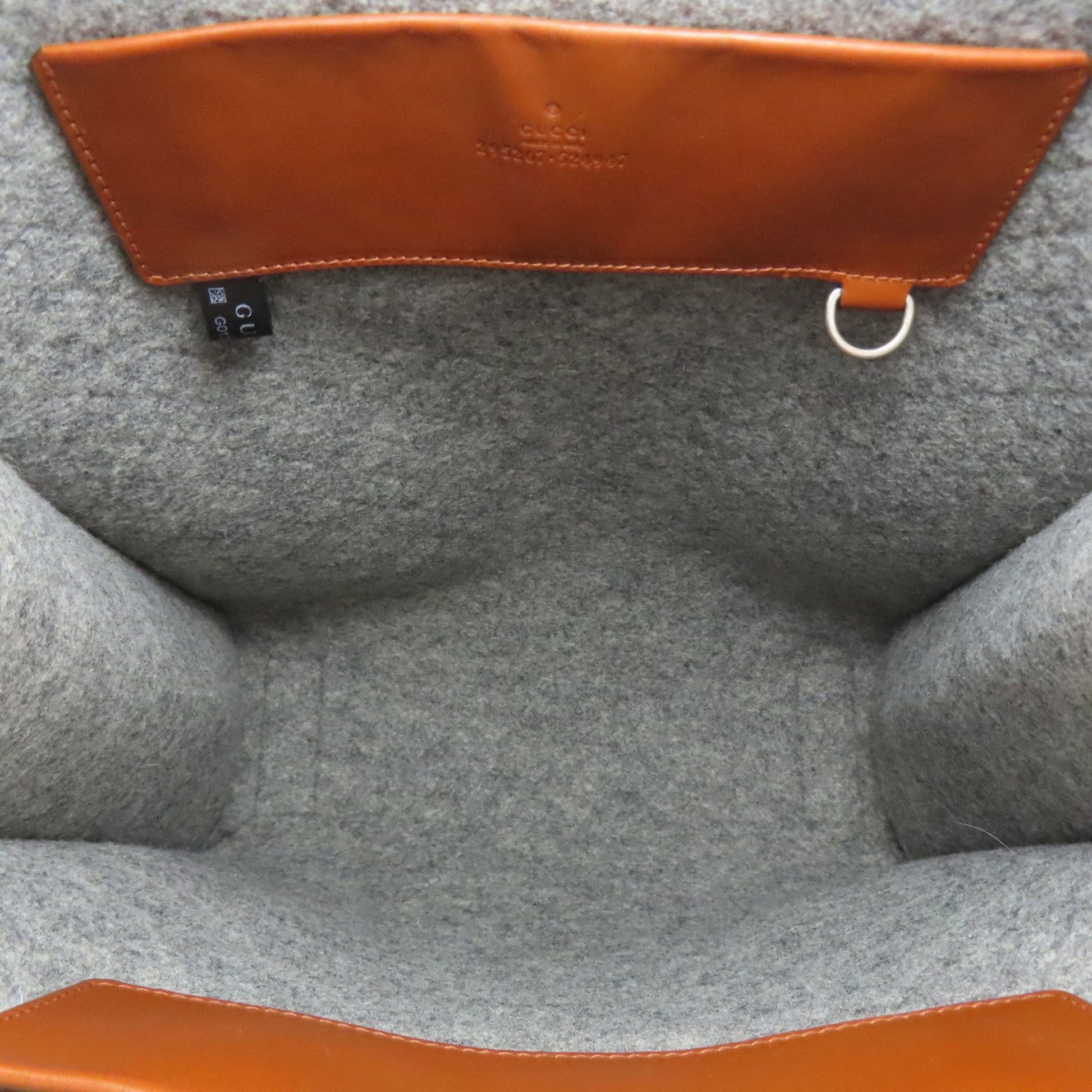 Gucci Gray Felt Tote Bag