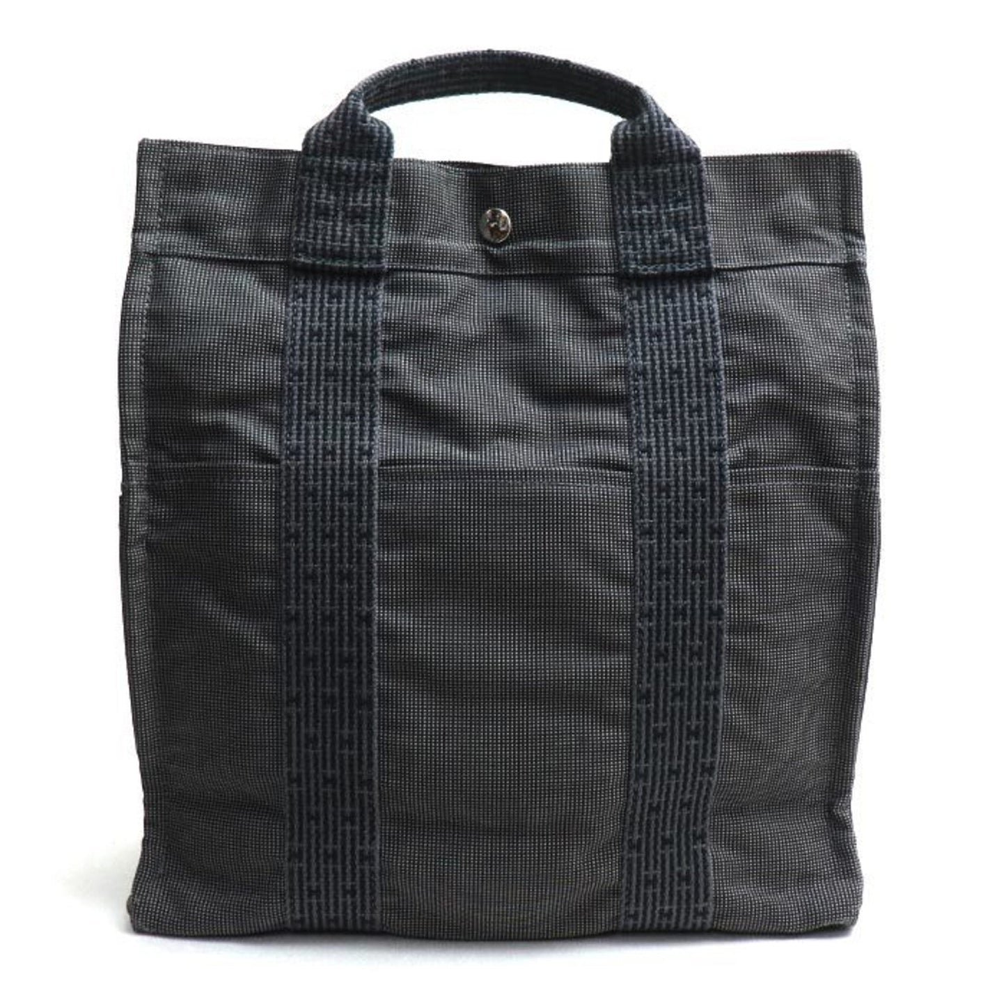 Hermes Backpack Canvas Gray Canvas Backpack 1