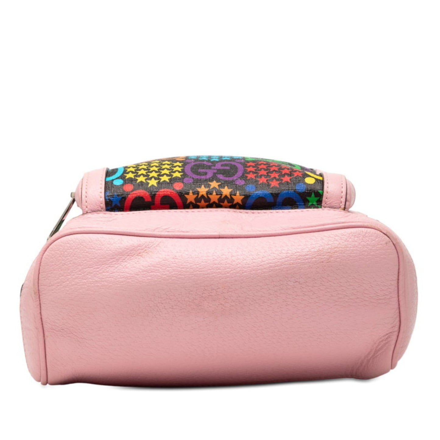 Gucci Black Multi-Color Pink Pvc Leather Backpack
