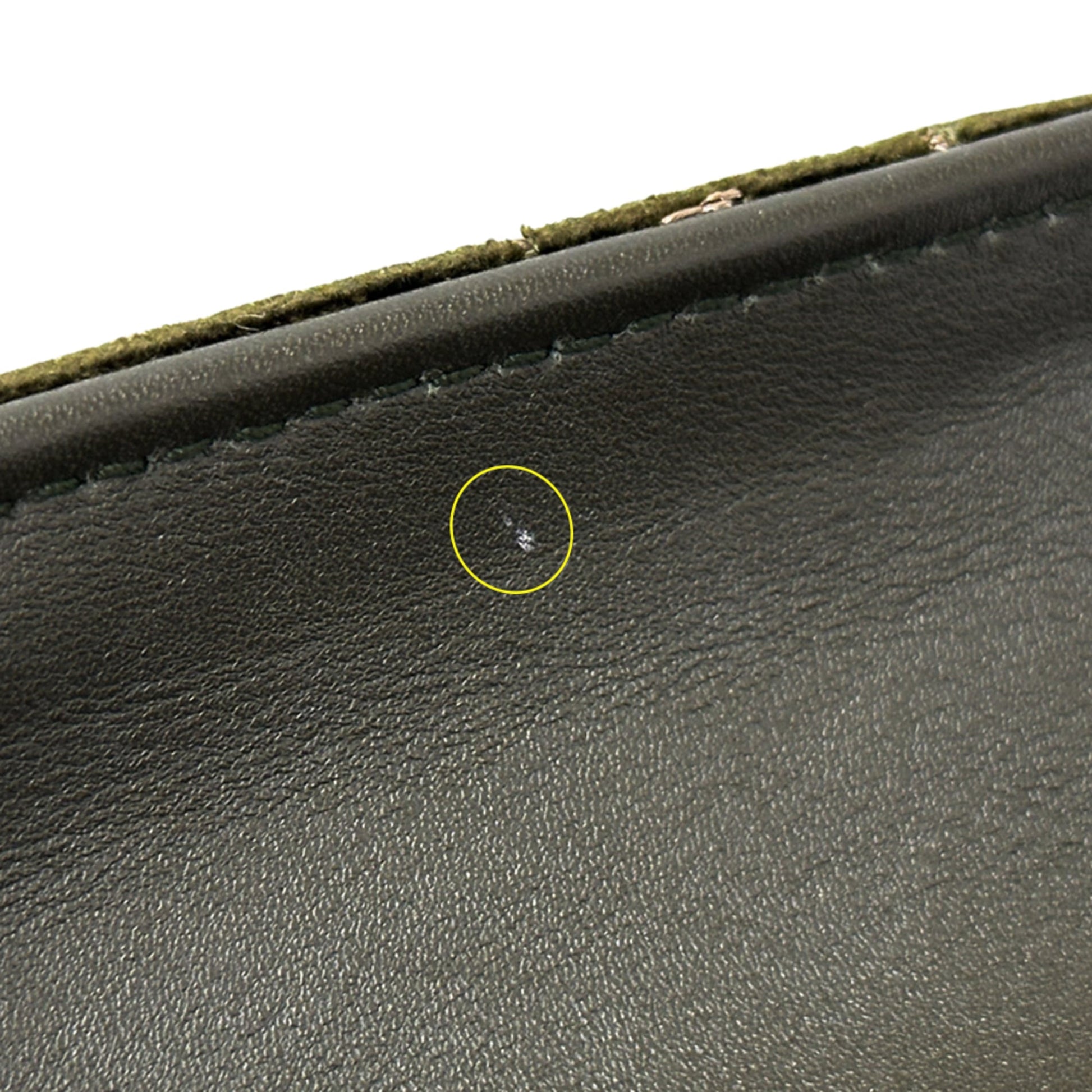 Gucci Khaki Suede Leather Shoulder Bag