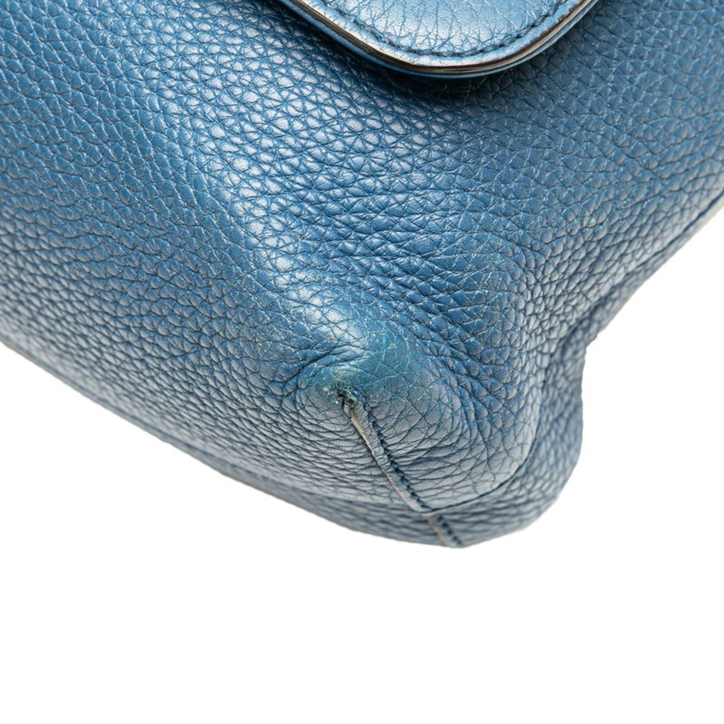 Gucci Blue Leather Shoulder Bag