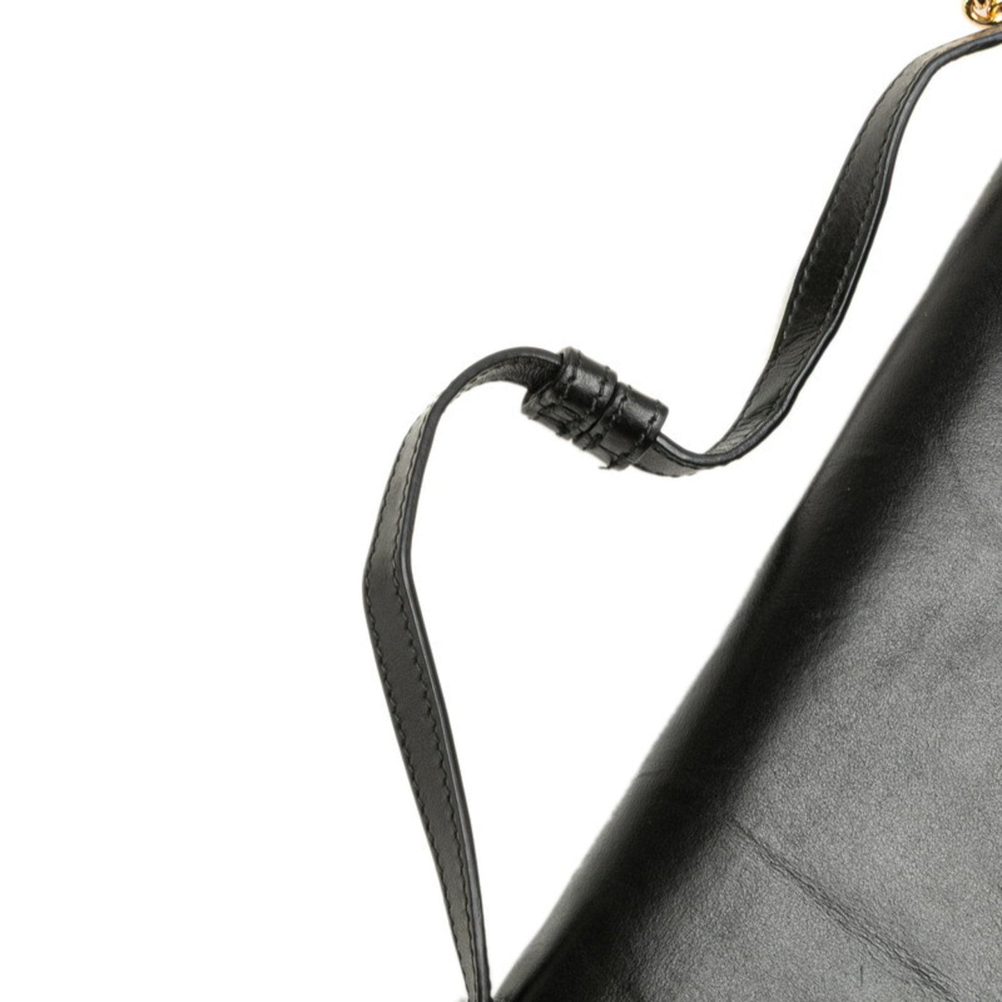 Gucci Black Leather Handbag Shoulder Bag