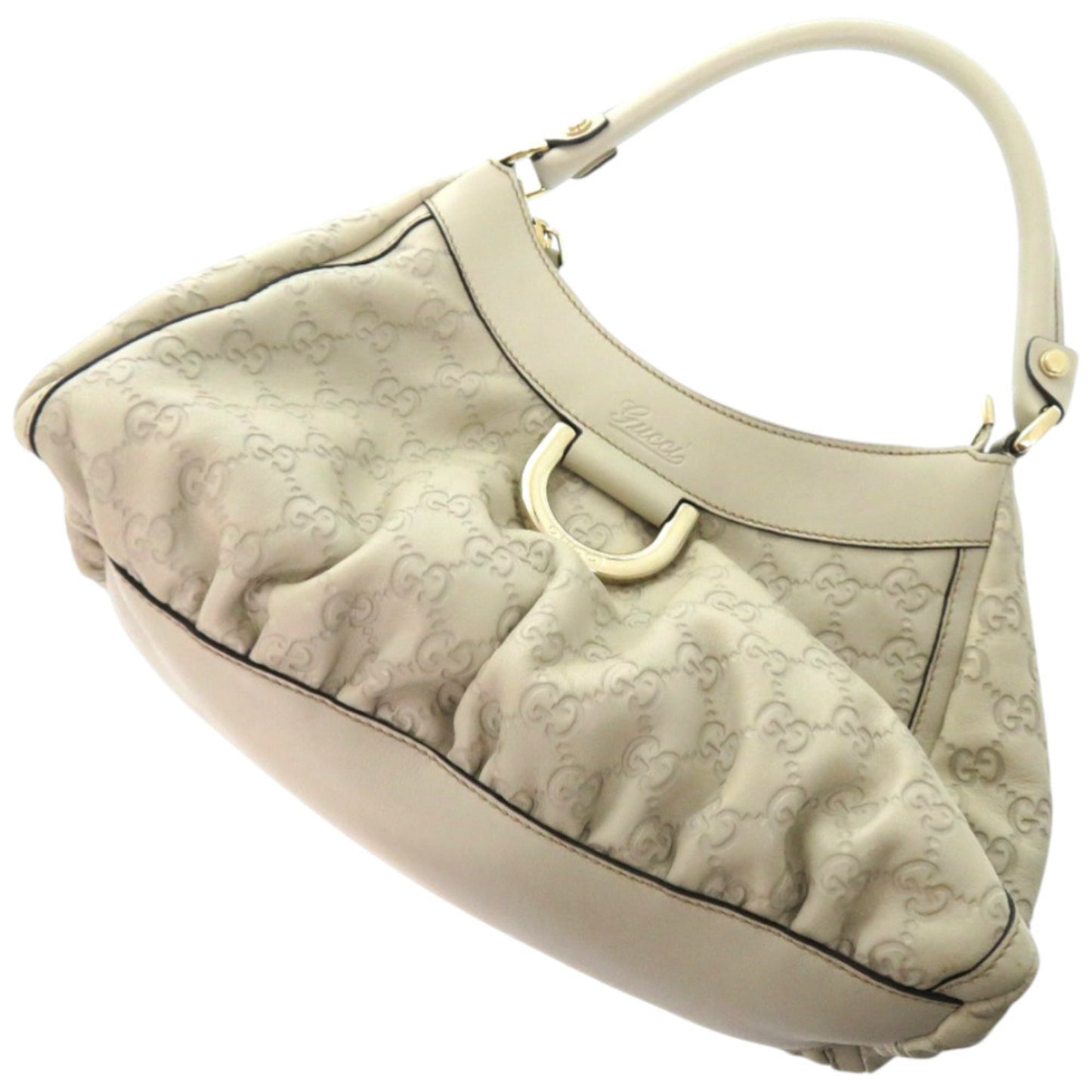 Gucci Ivory White Leather Shoulder Bag