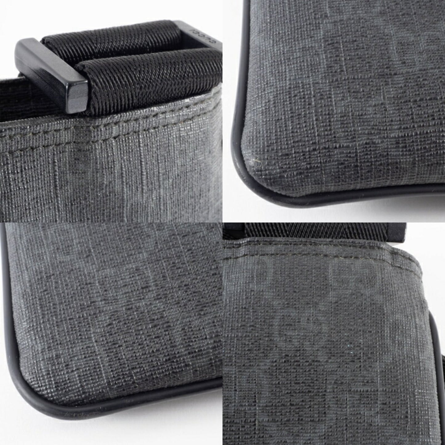 Gucci Gray Gg Supreme Leather Shoulder Bag