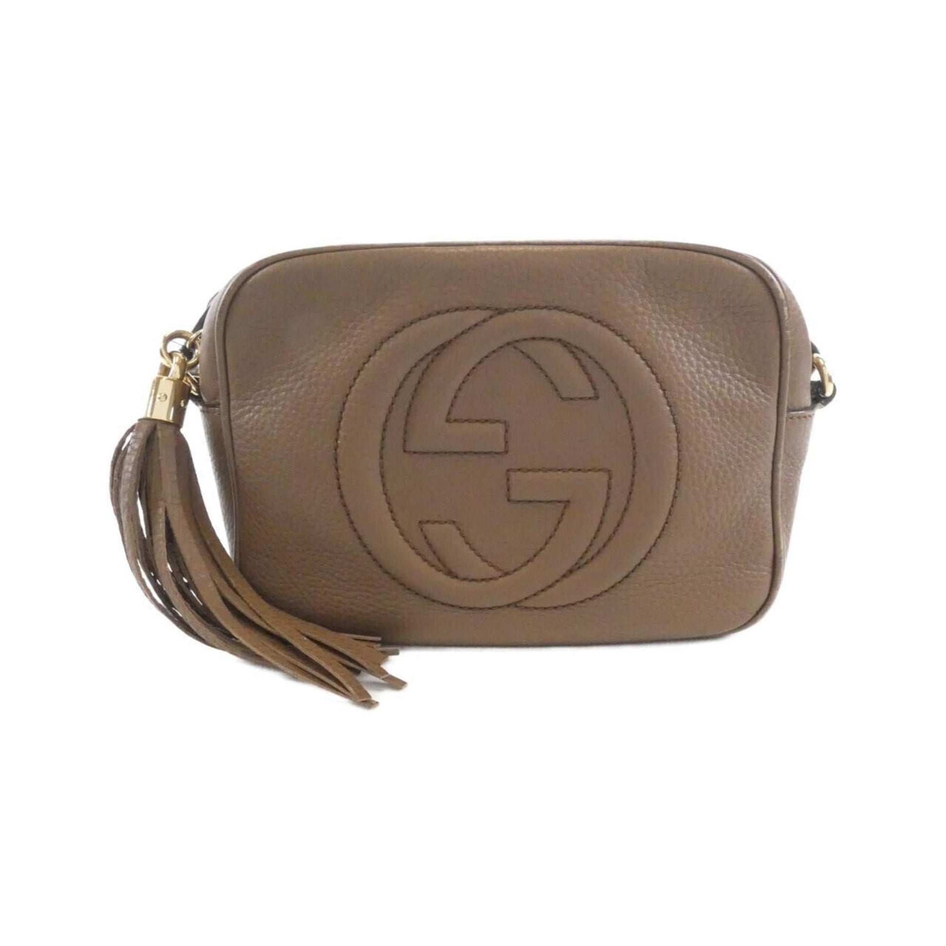 Gucci Brown Leather Shoulder Bag