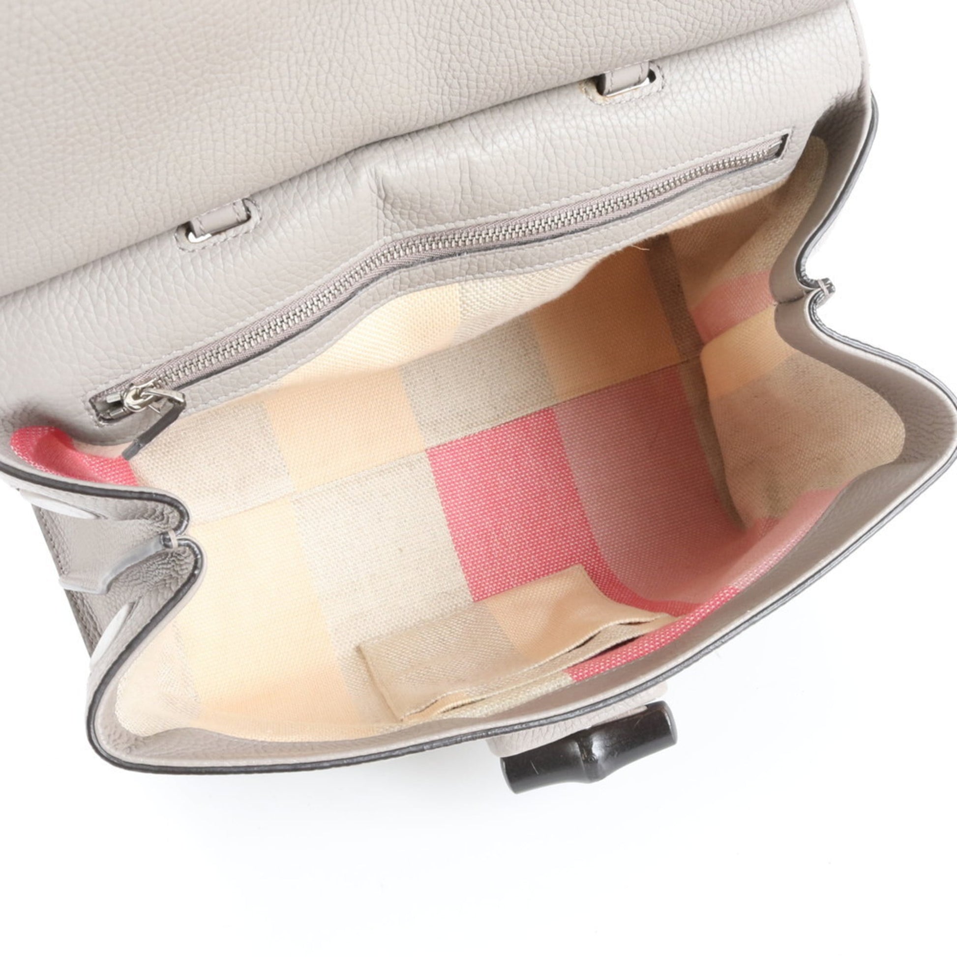 Gucci Gray Leather Handbag
