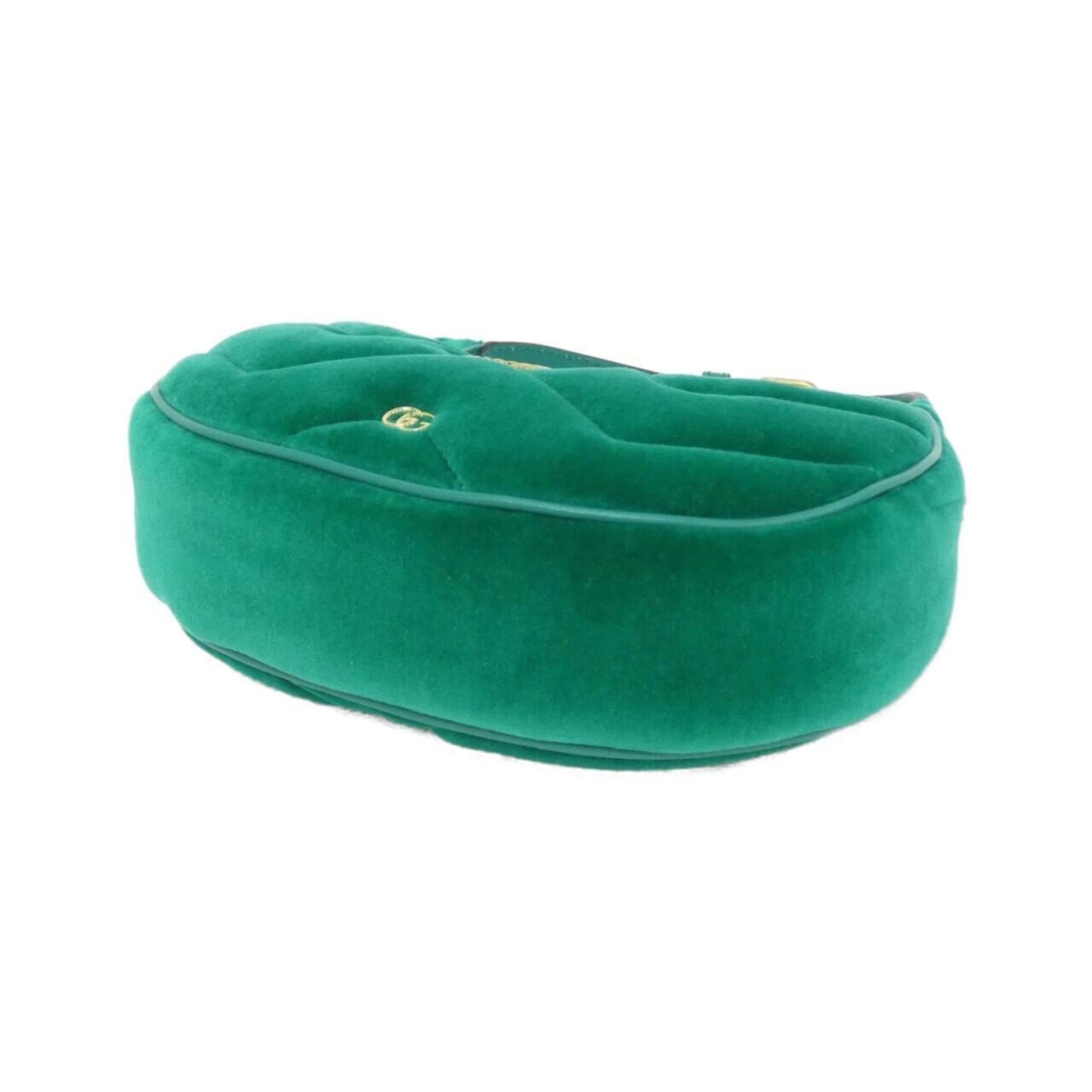 Gucci Green Velvet Shoulder Bag
