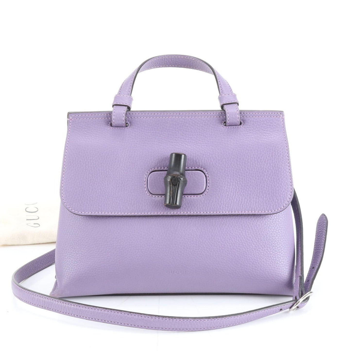 Gucci Purple Leather Handbag