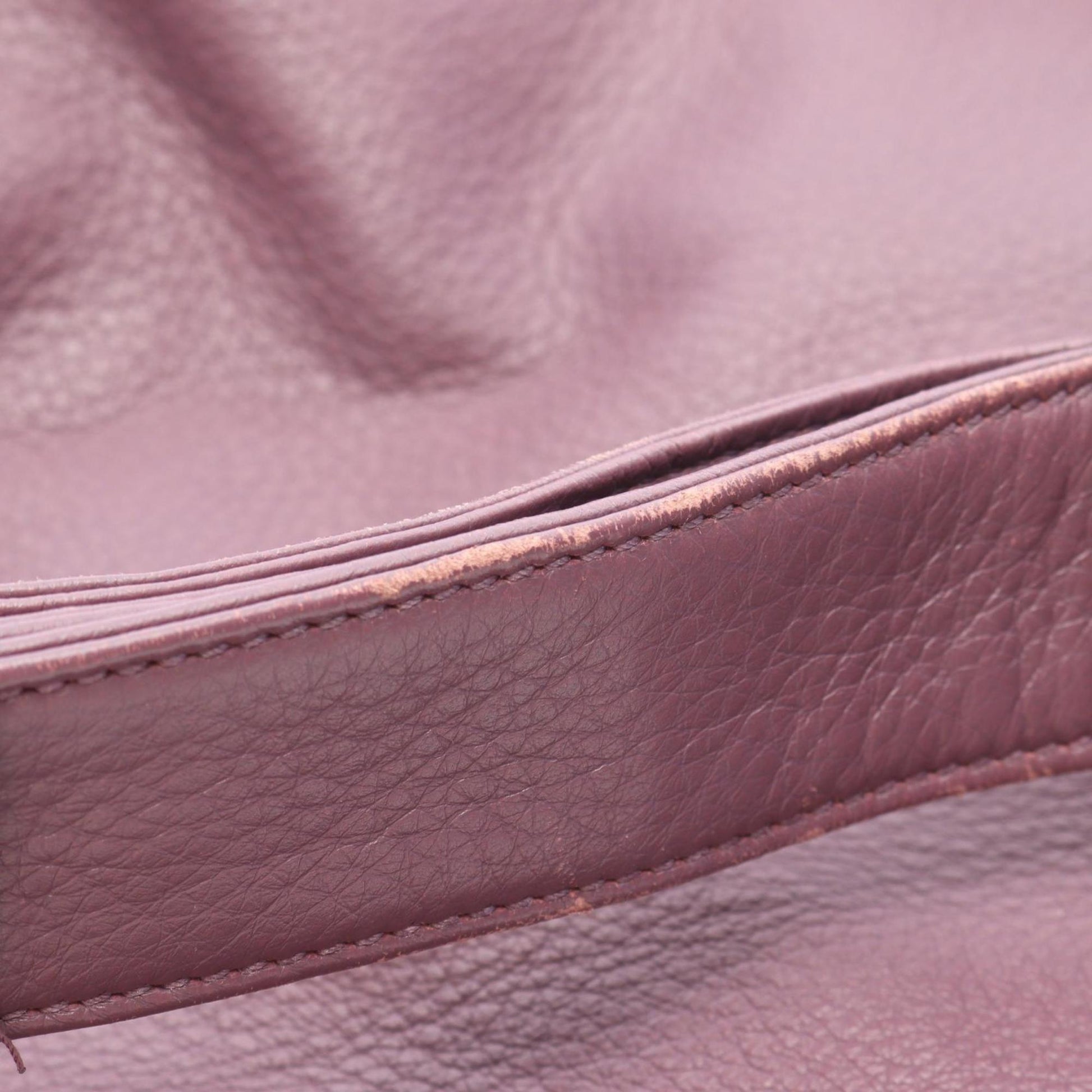 Gucci Purple Leather Shoulder Bag