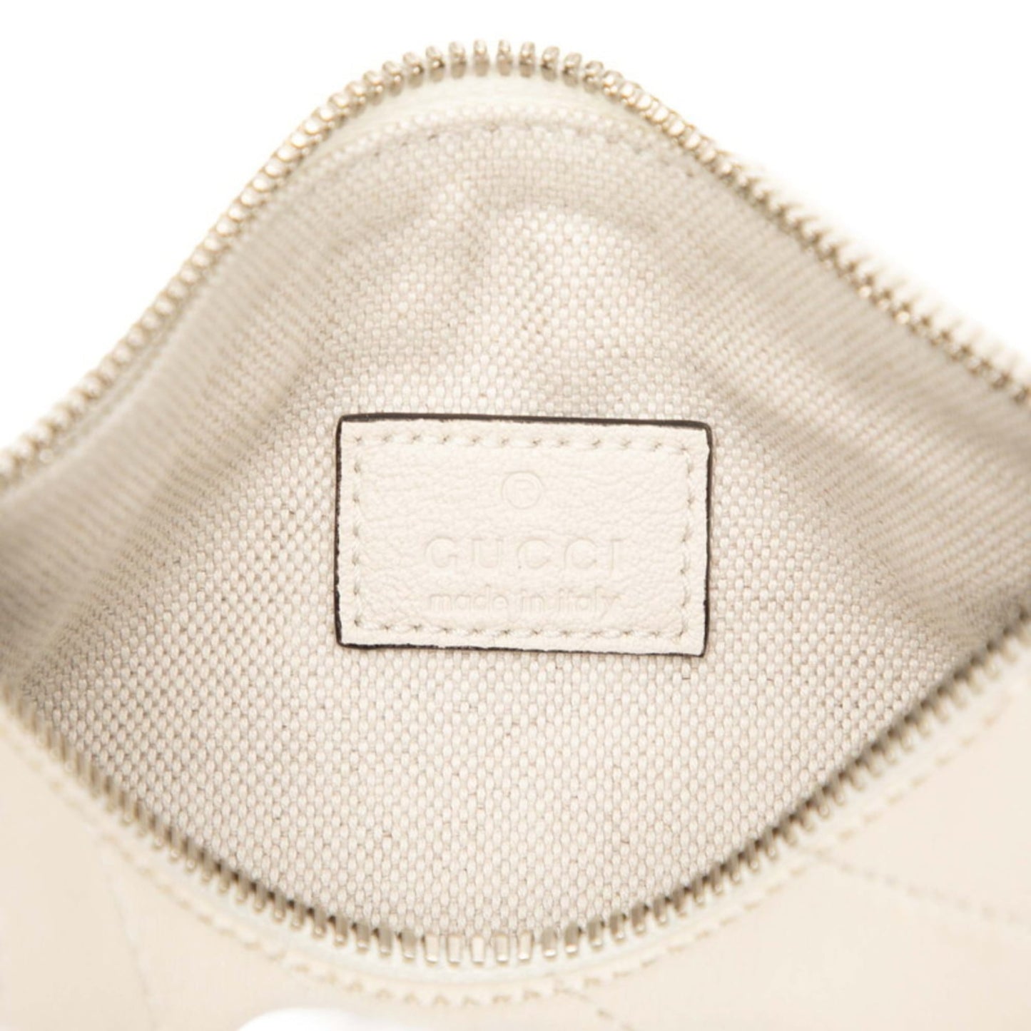 Gucci Ivory White Leather Shoulder Bag