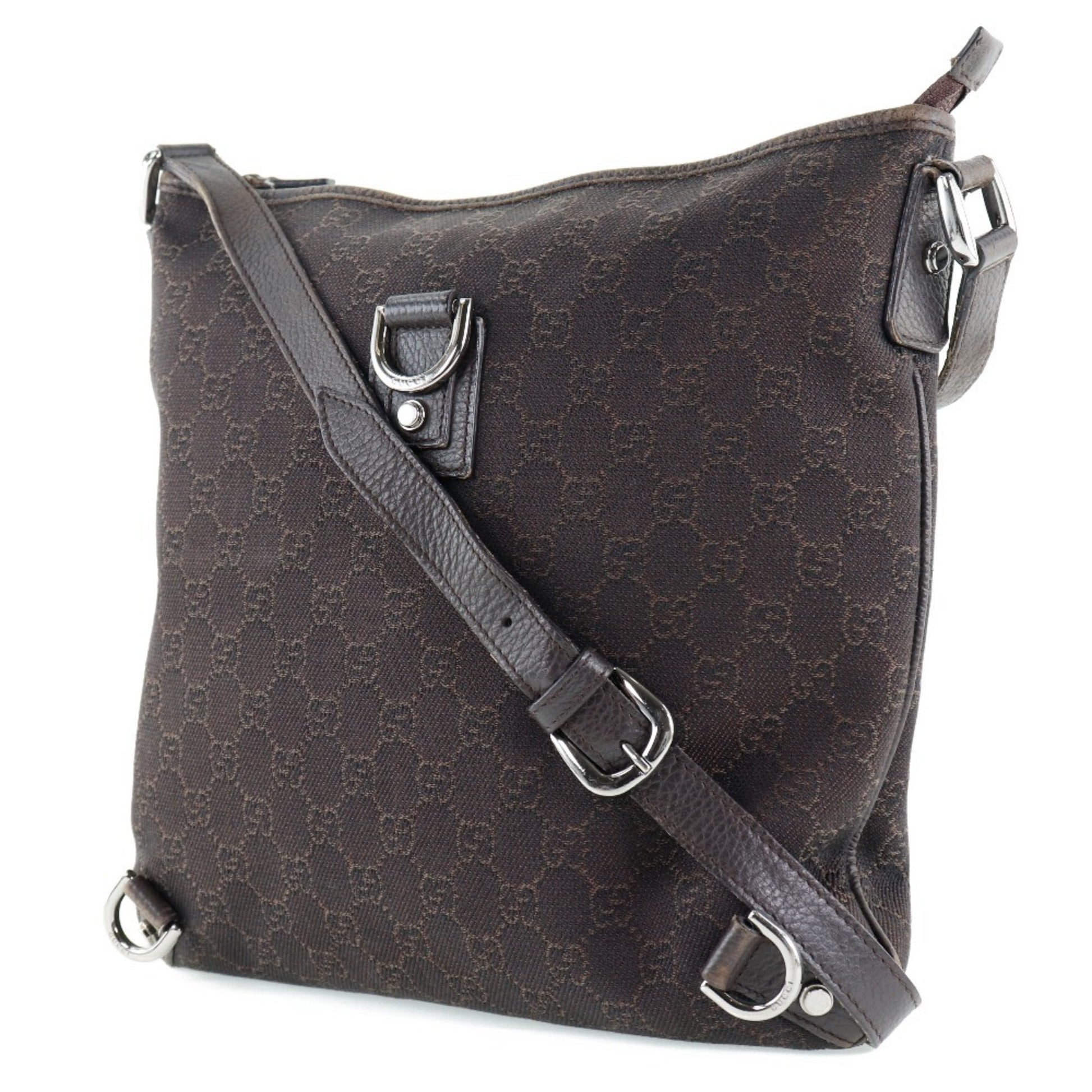 Gucci Abbey Brown Gg Canvas Shoulder Bag