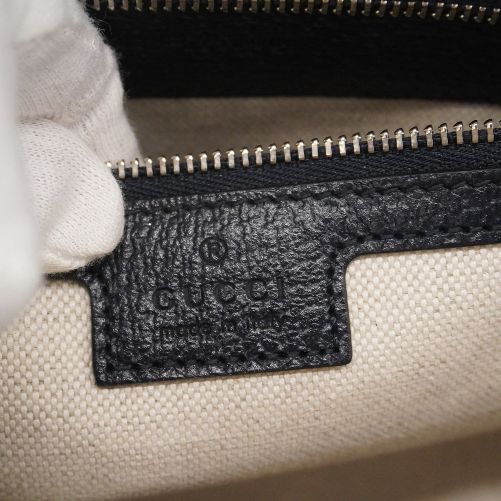Gucci Navy Pvc Shoulder Bag