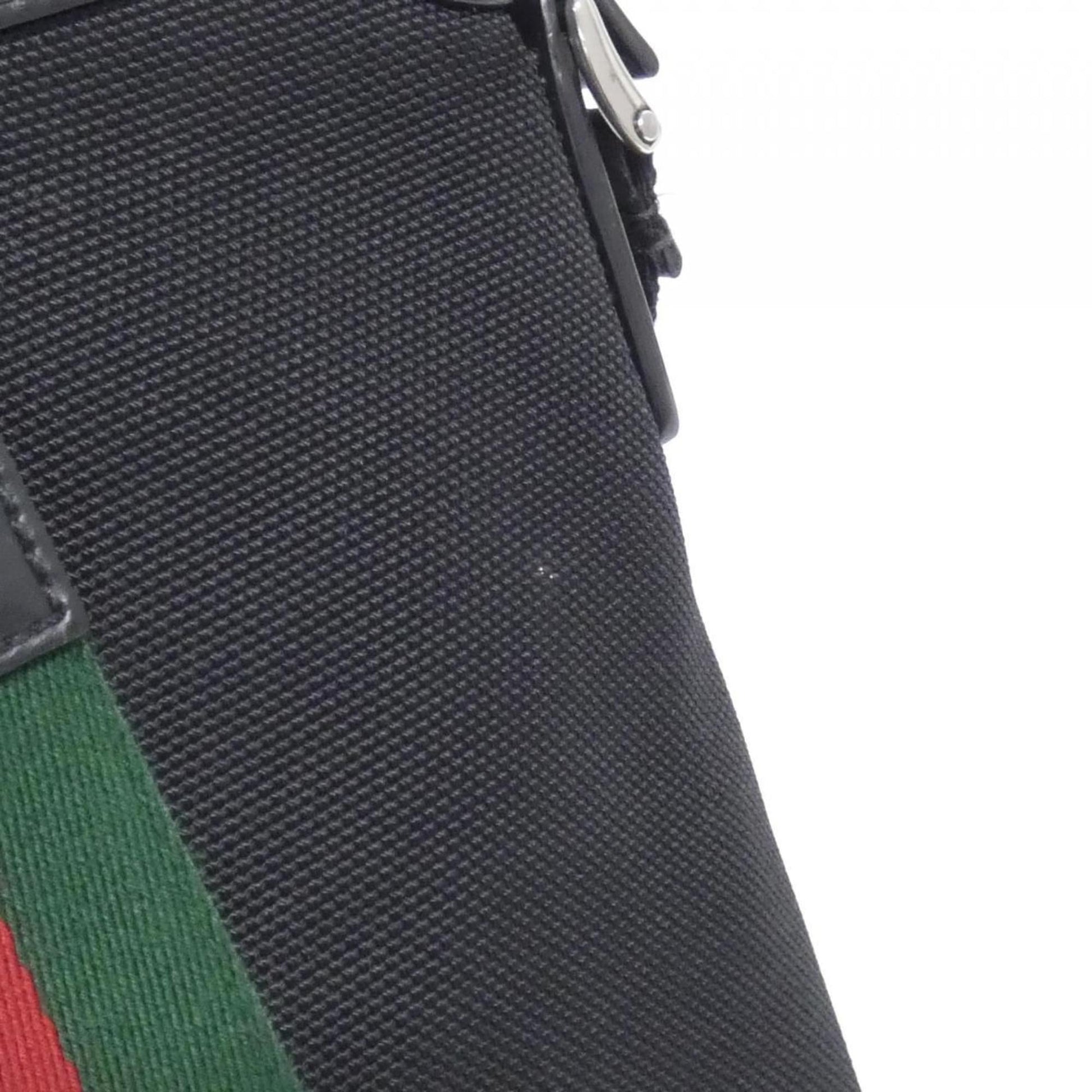 Gucci Black Canvas Shoulder Bag