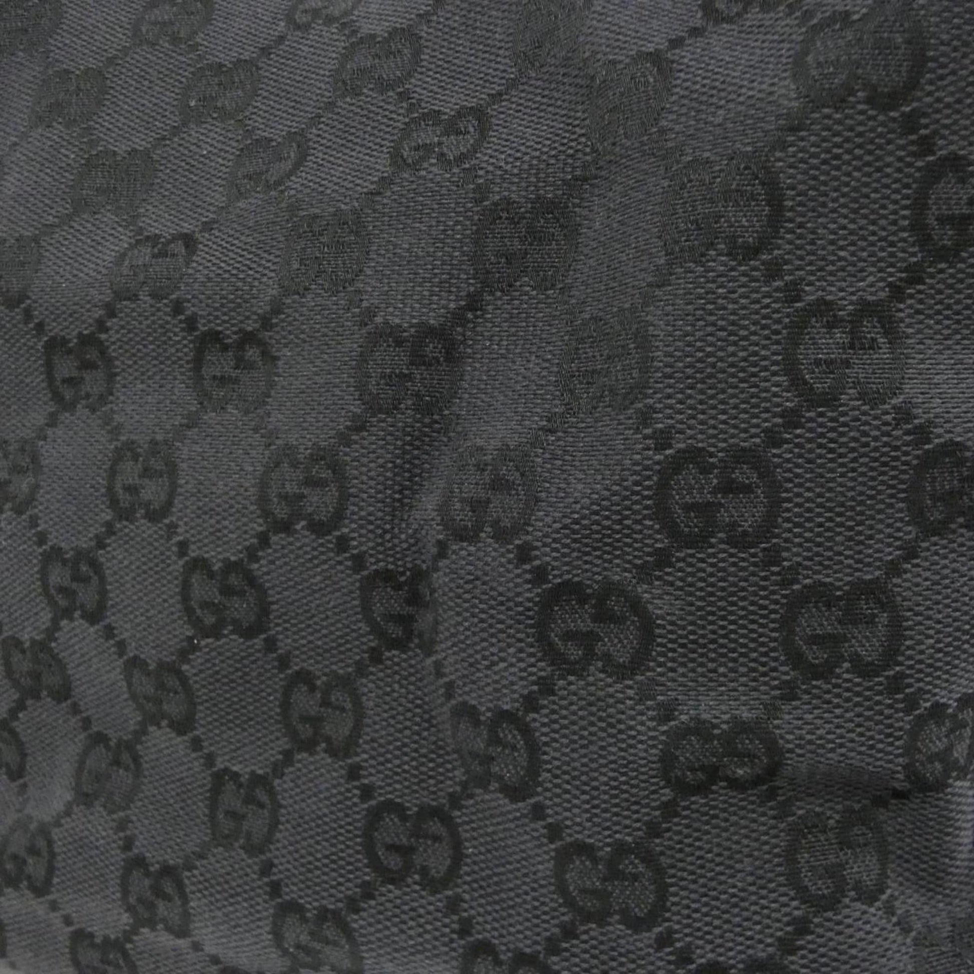 Gucci Black Gg Canvas Shoulder Bag
