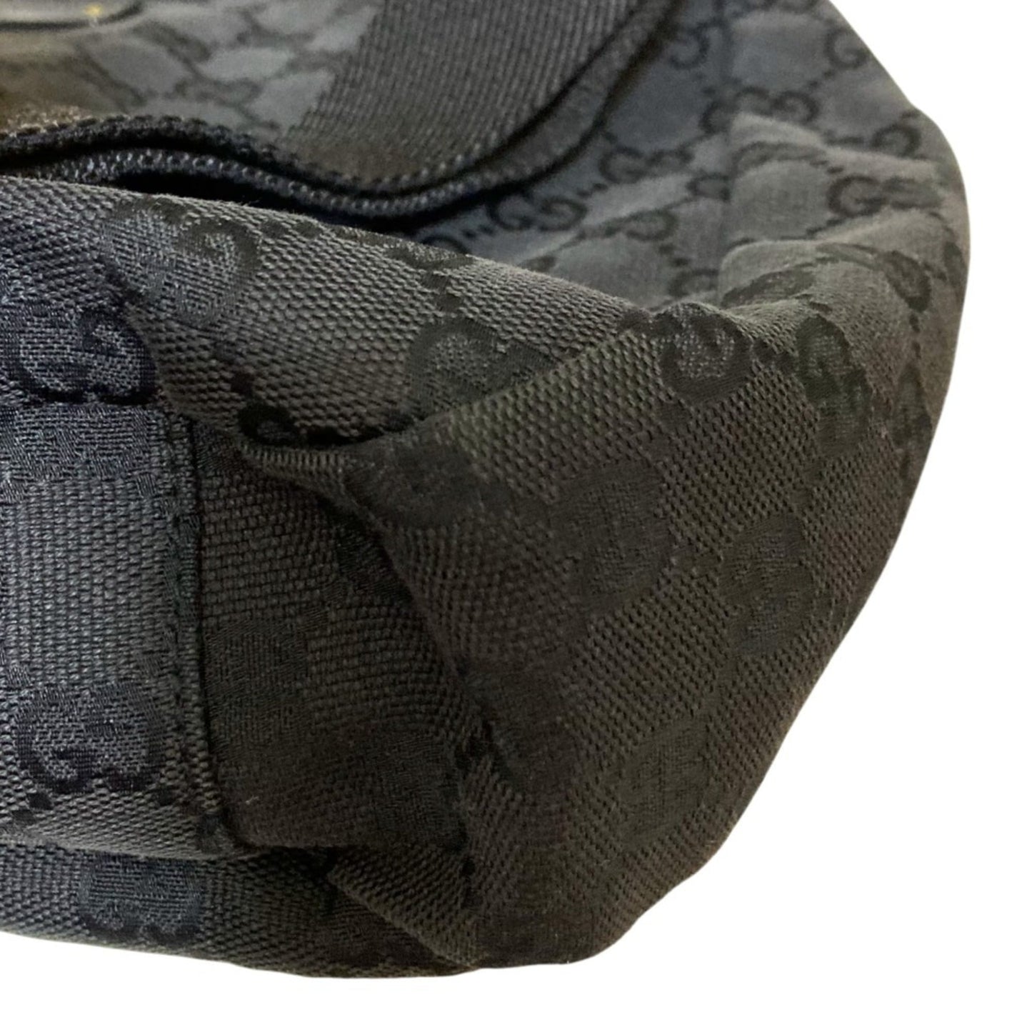 Gucci Black Canvas Shoulder Bag