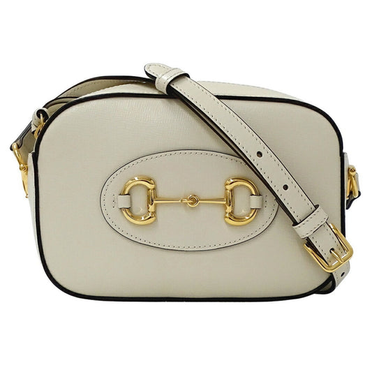 Gucci White Leather Shoulder Bag
