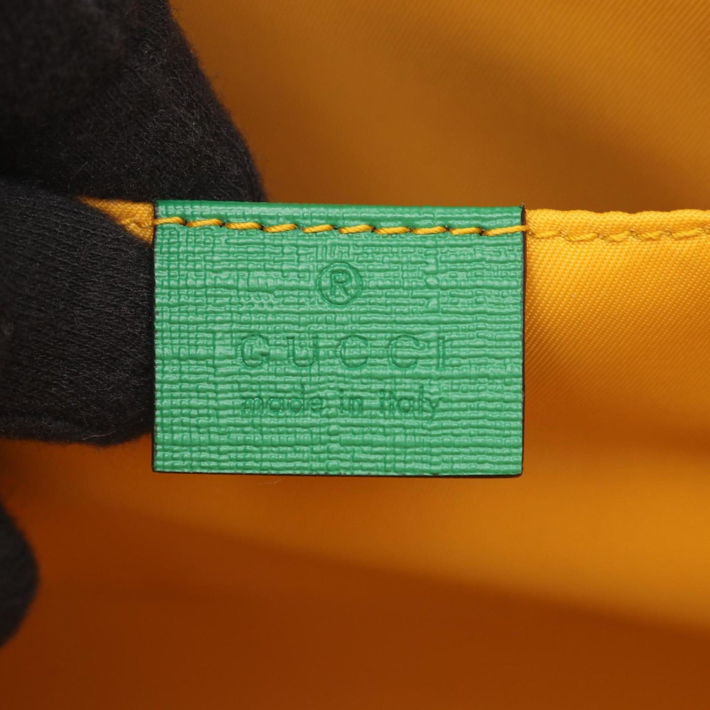 Gucci Beige Green Multi-Color Gg Supreme Leather Handbag