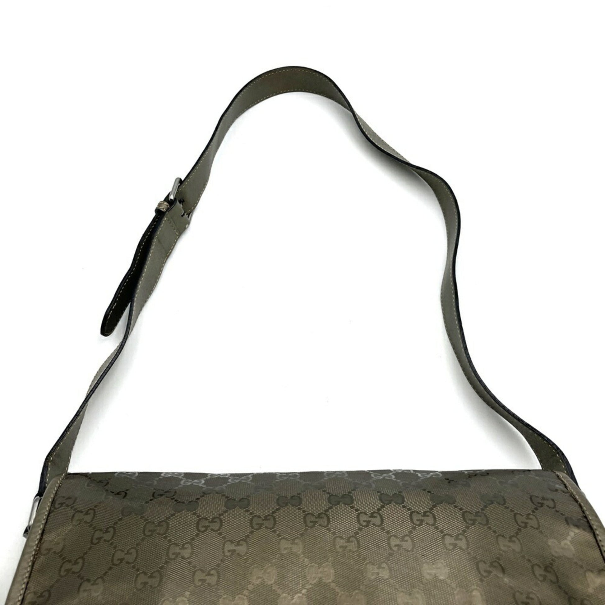 Gucci Gg Imprimé Brown Metallic Gg Imprimé Shoulder Bag