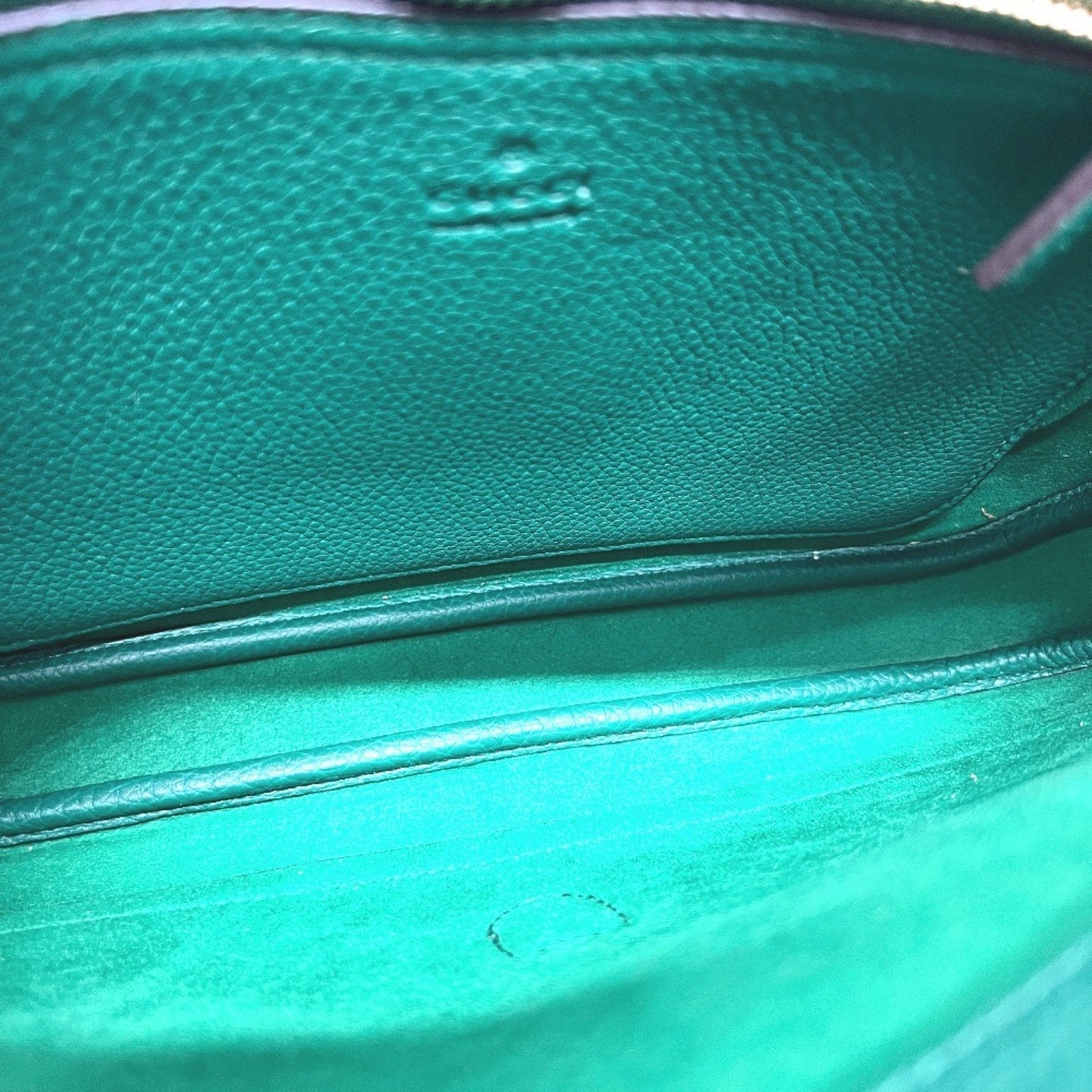 Gucci Green Leather Shoulder Bag