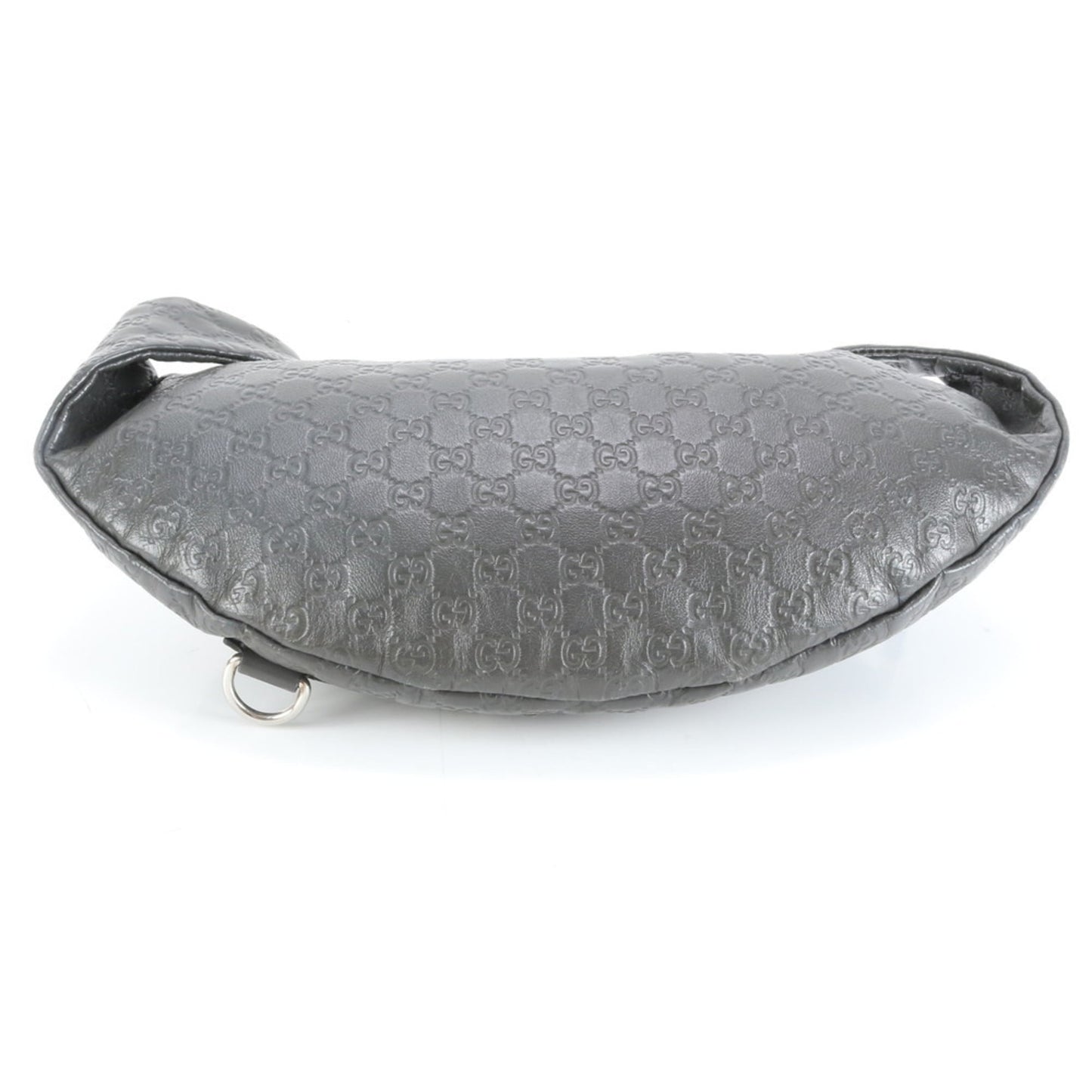 Gucci Dark Gray Leather Pouch Sling Bag
