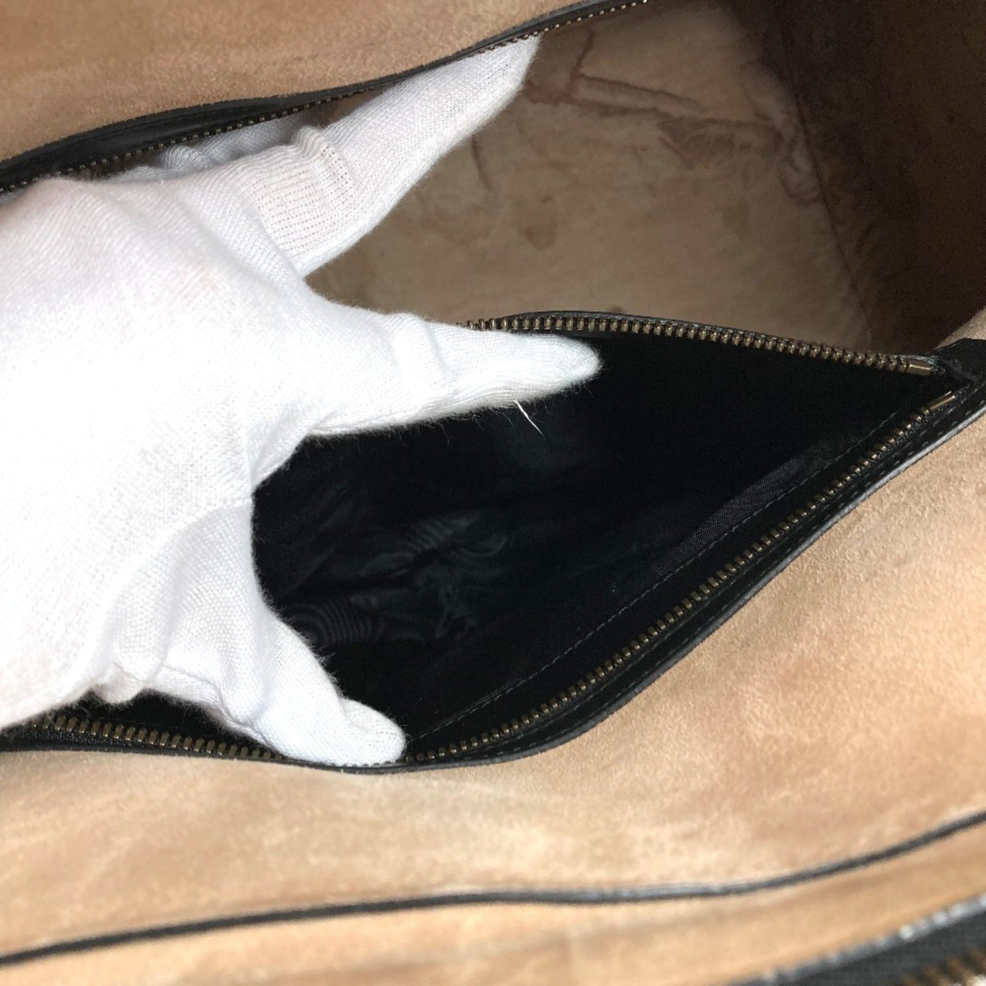 Gucci Black Leather Boston Bag Shoulder Bag