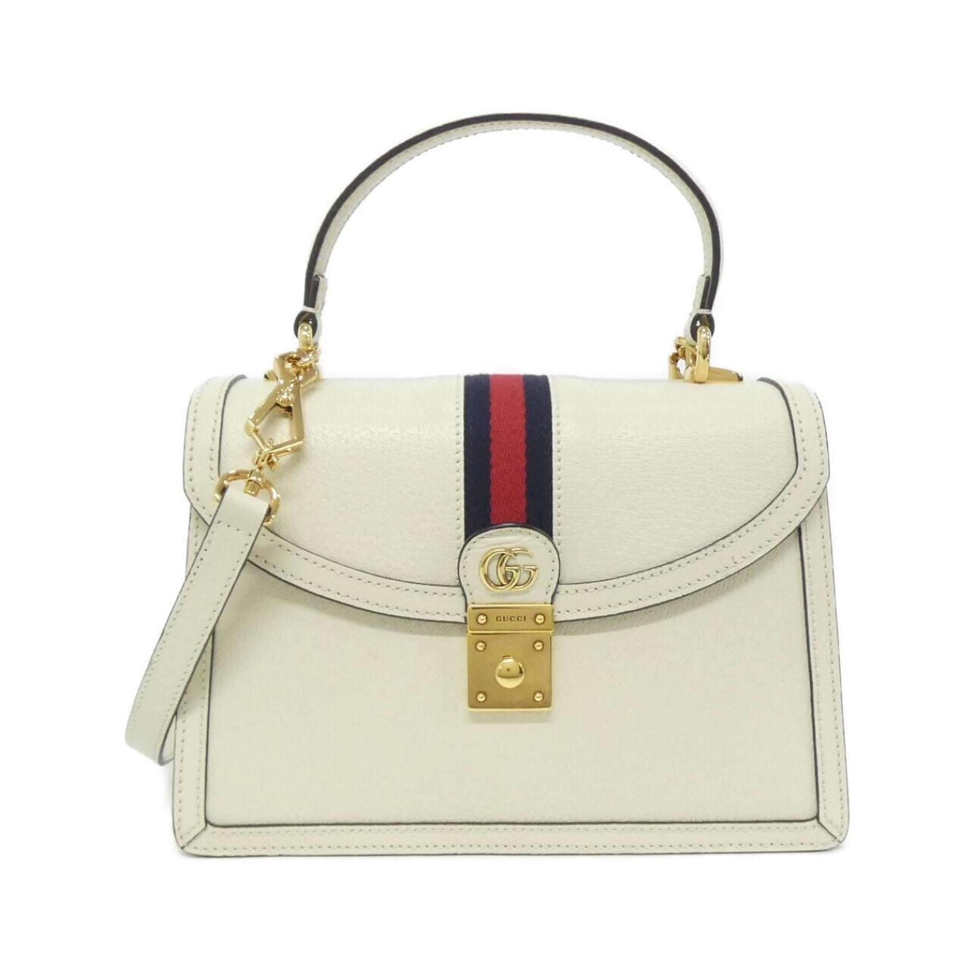 Gucci White Leather Handbag