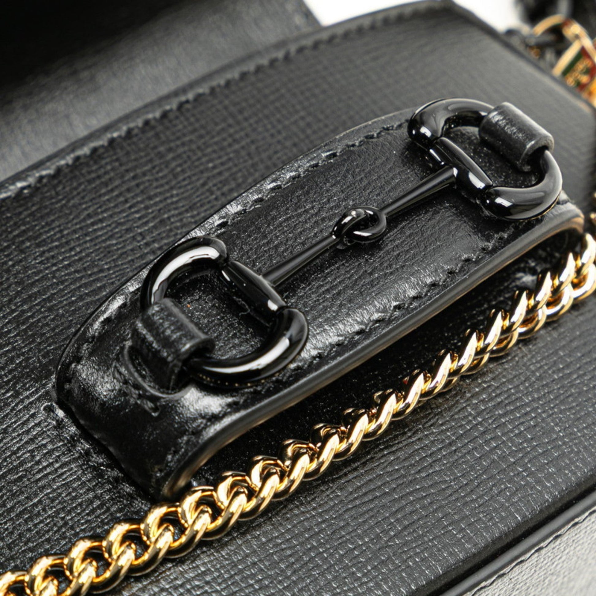 Gucci Black Pvc Leather Shoulder Bag