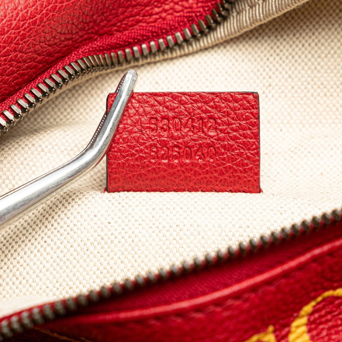 Gucci Sherry Line Red Color Leather Fanny Pack