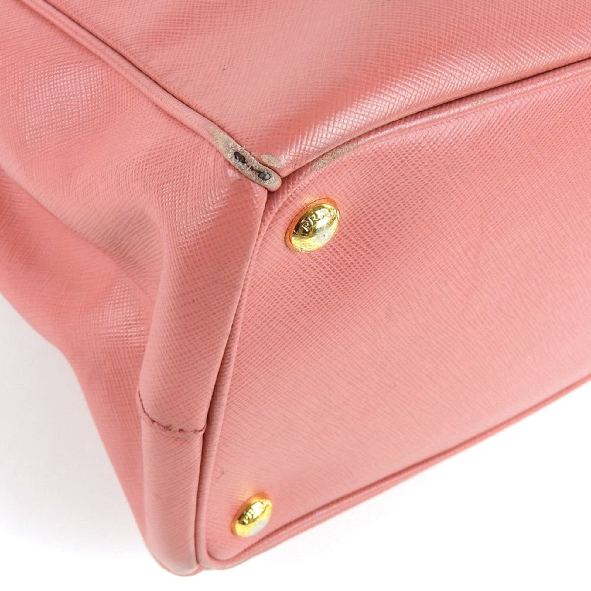 Prada Handbag Series Saffiano Pink Travel Bag