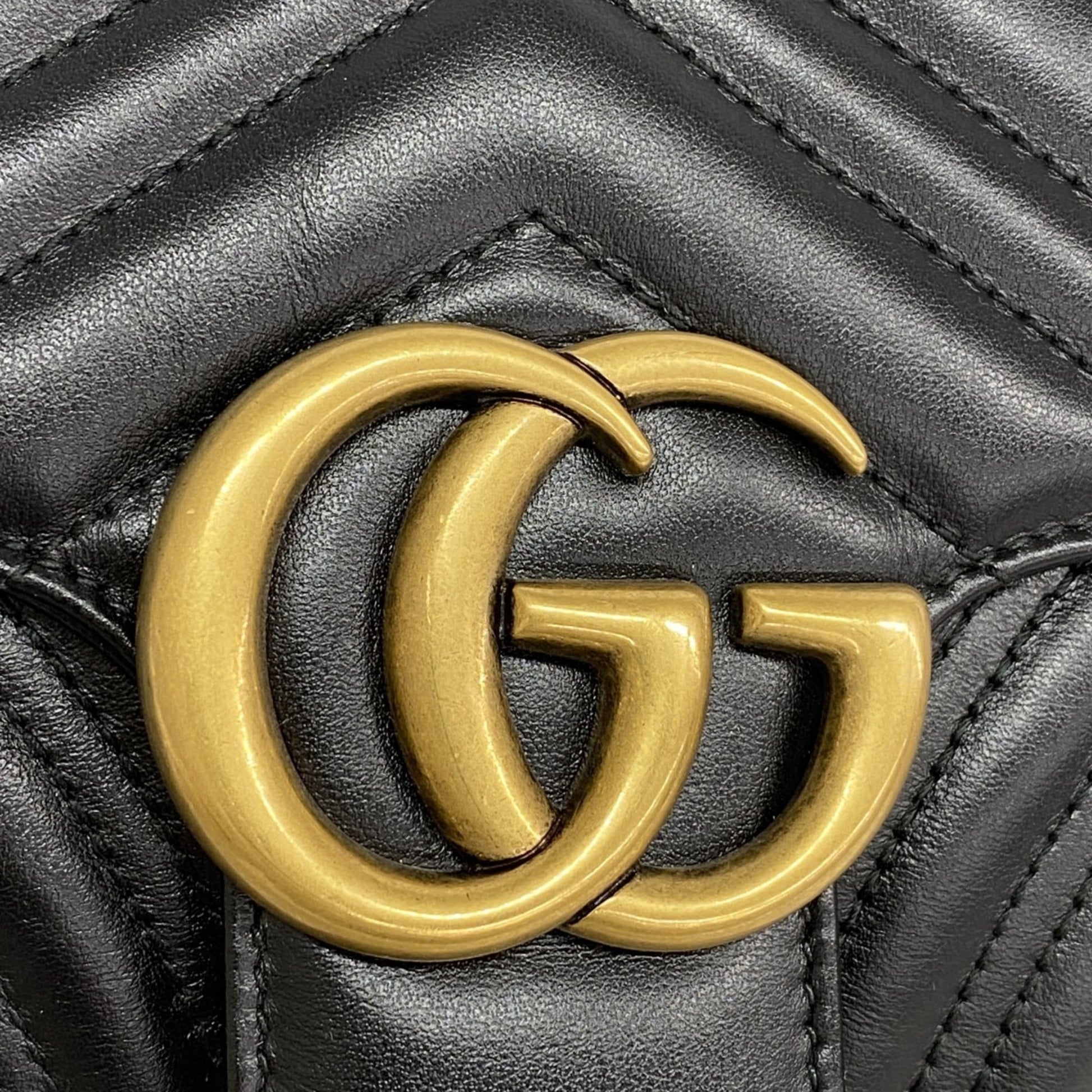 Gucci Black Leather Shoulder Bag